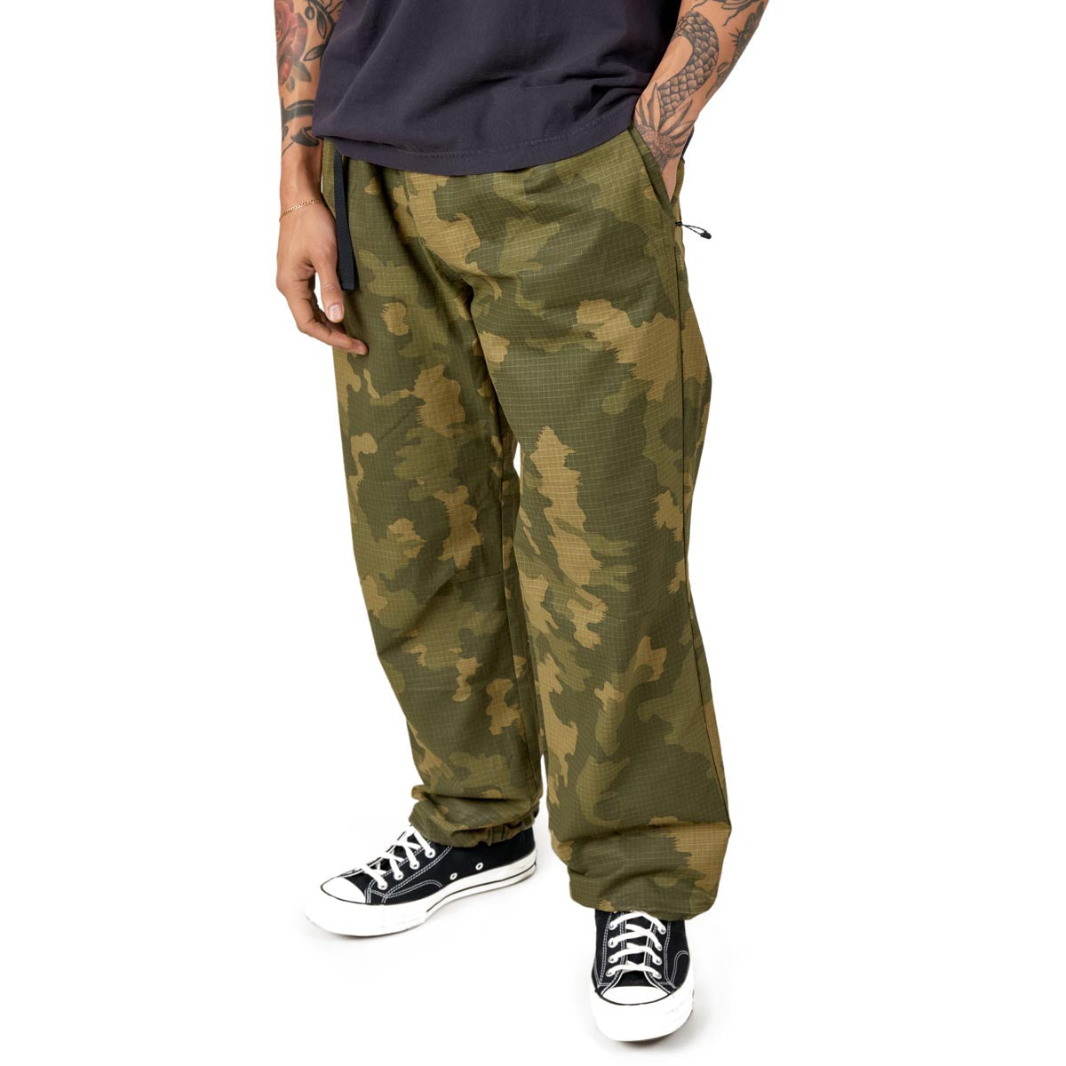 686 Cruiser Wide Fit Pants - Og Green Camo image 1