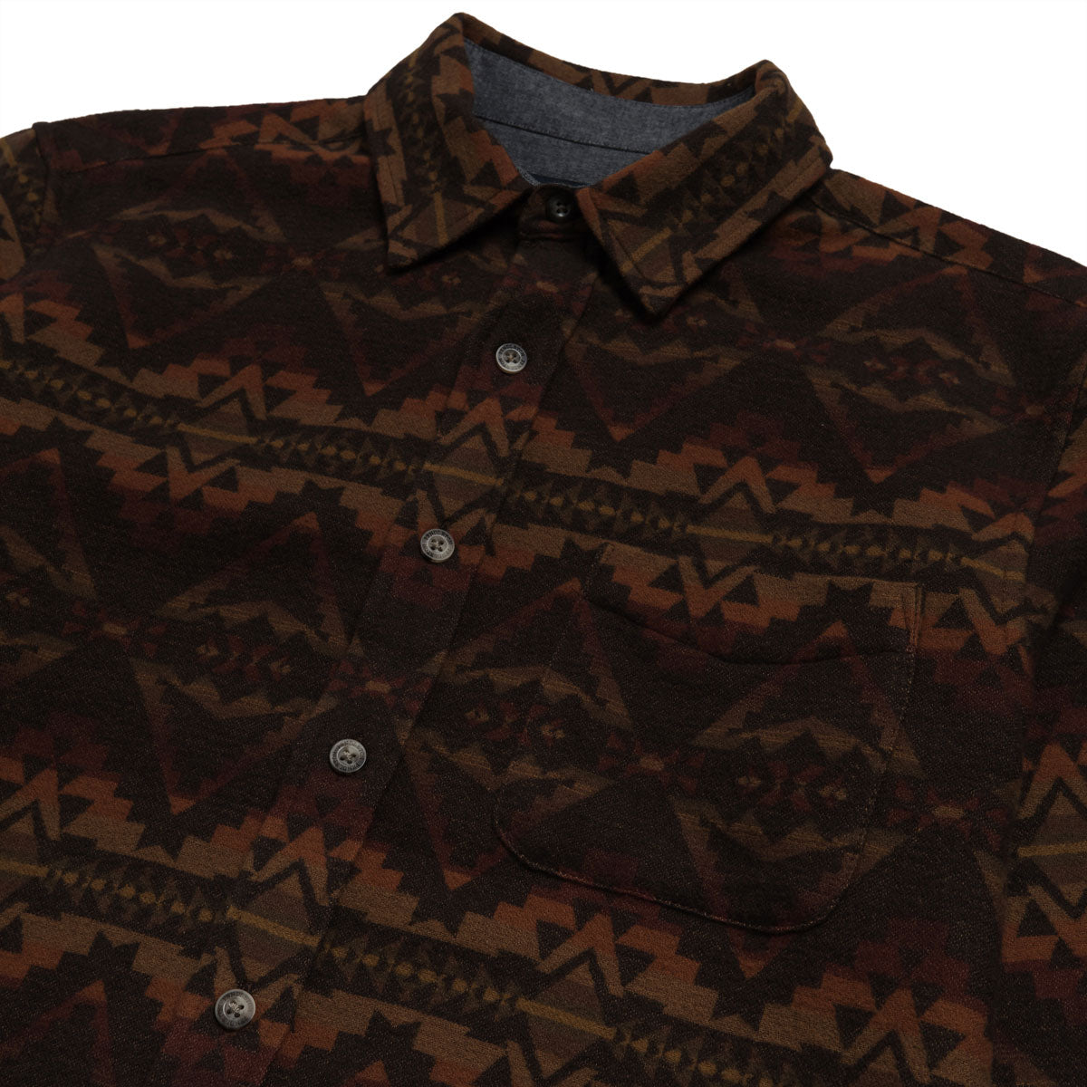 Pendleton Marshall Chamois Long Sleeve Shirt - Alto Mesa Rust/Ochre image 3