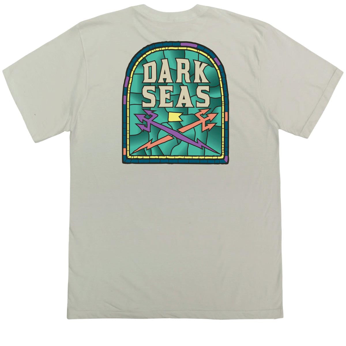 Dark Seas Glass Door T-Shirt - Tofu image 1