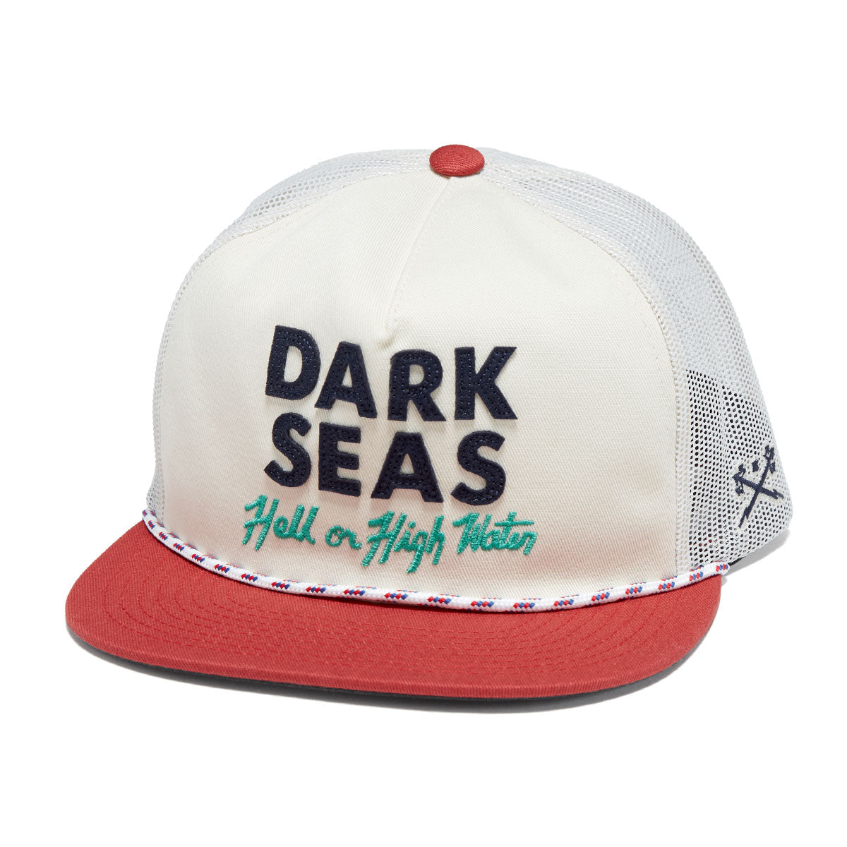 Dark Seas Highwater Hat - White/Red image 1