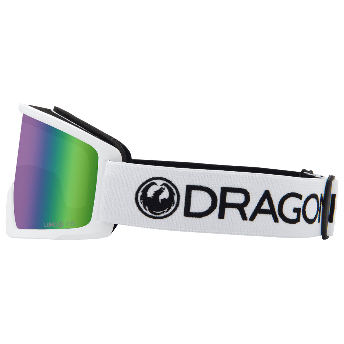 Dragon DX3 OTG Snowboard Goggles   White/Lumalens Green Ion