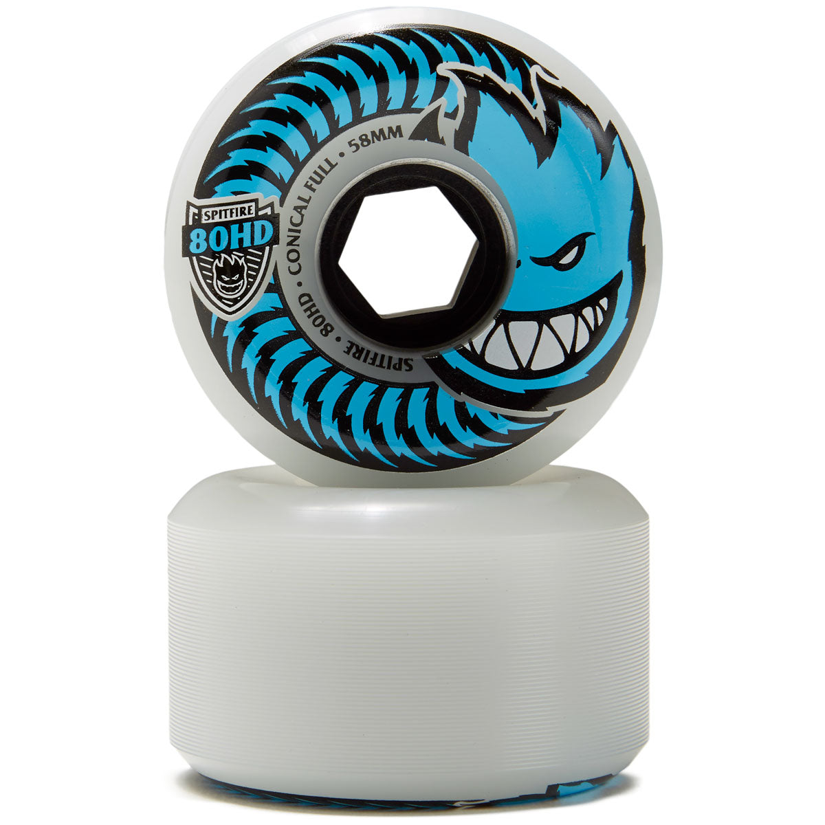 Spitfire 80hd Conical Full Skateboard Wheels - Natural - 58mm