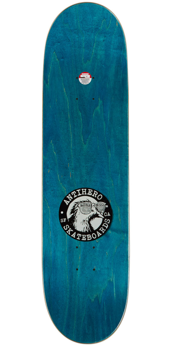 Anti-Hero Daan Pigeon Vision Skateboard Deck - White - 8.38