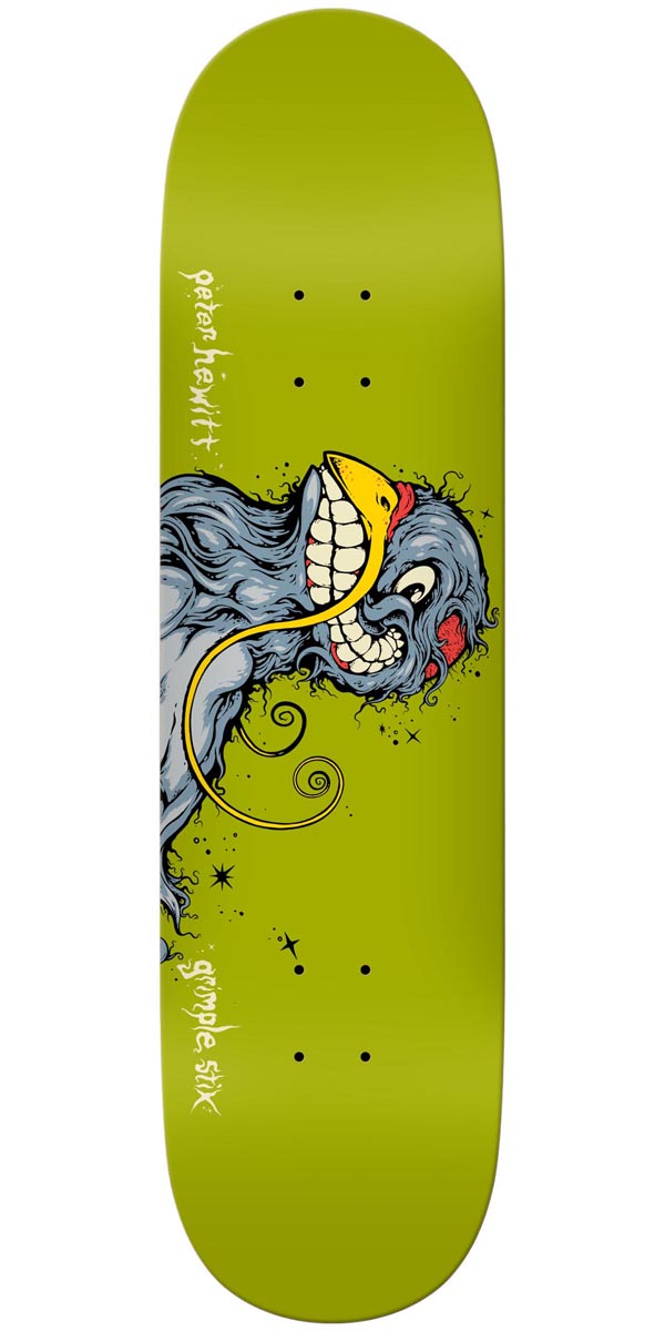 Anti-Hero Hewitt Pigeon Vision Skateboard Deck - Green - 8.38