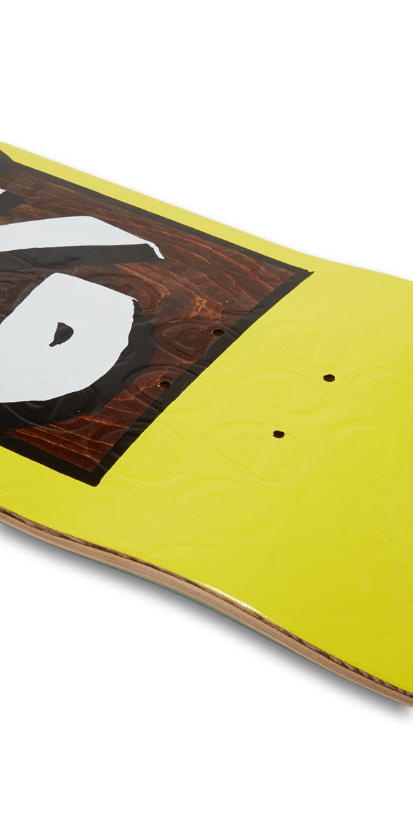 Krooked Team Incognito Embossed Skateboard Complete - Yellow - 8.25