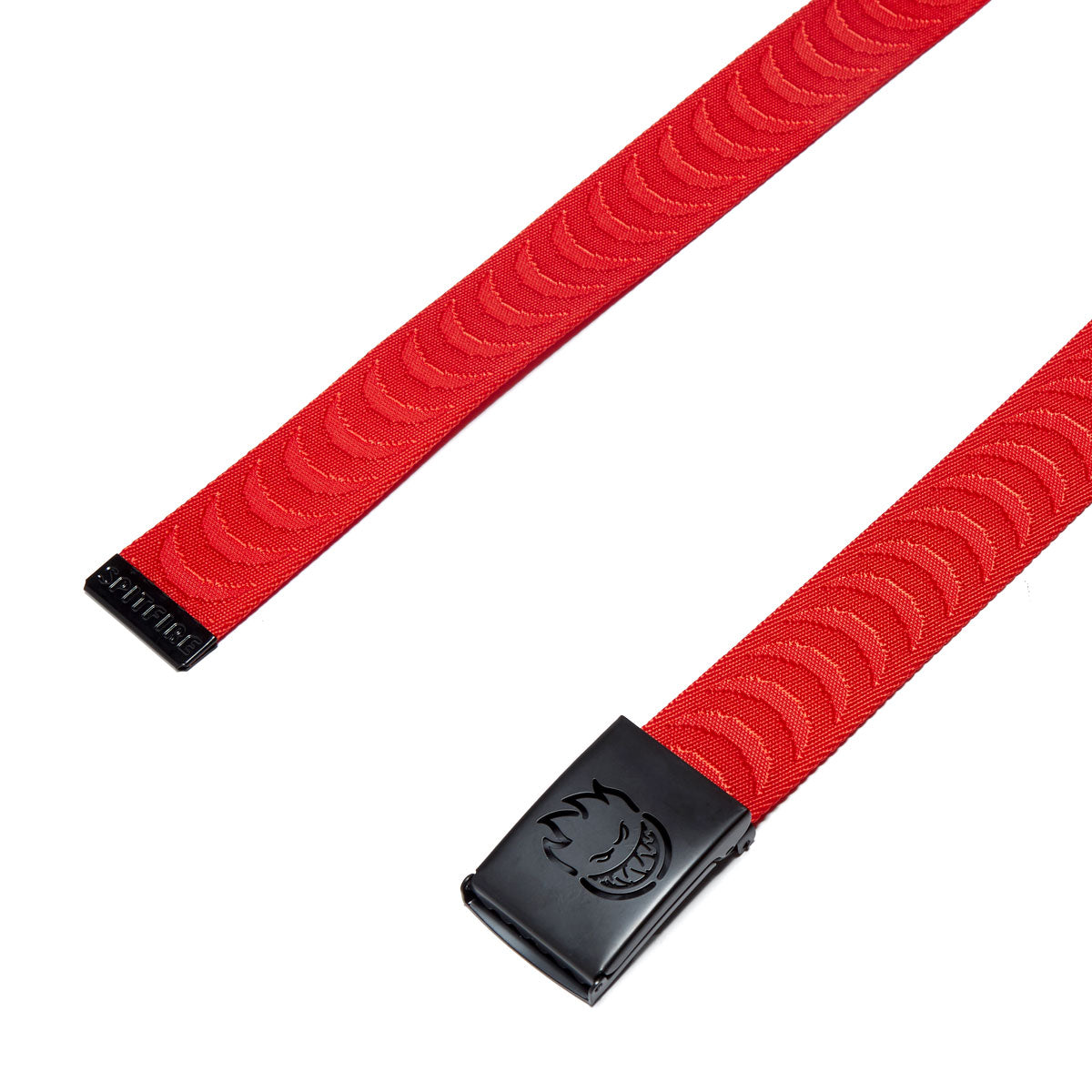 Spitfire Bighead Cut Out Jacquard Swirl Belt - Red/Black image 2