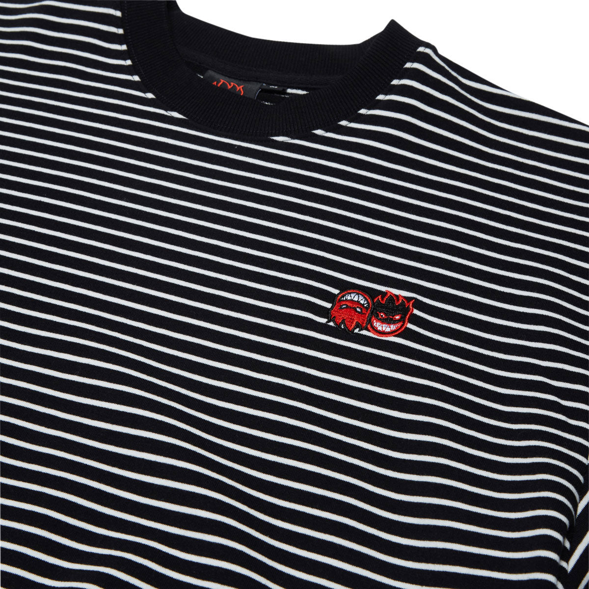 Spitfire Eternal Emb Stripe T-Shirt - Black/White/Red image 2