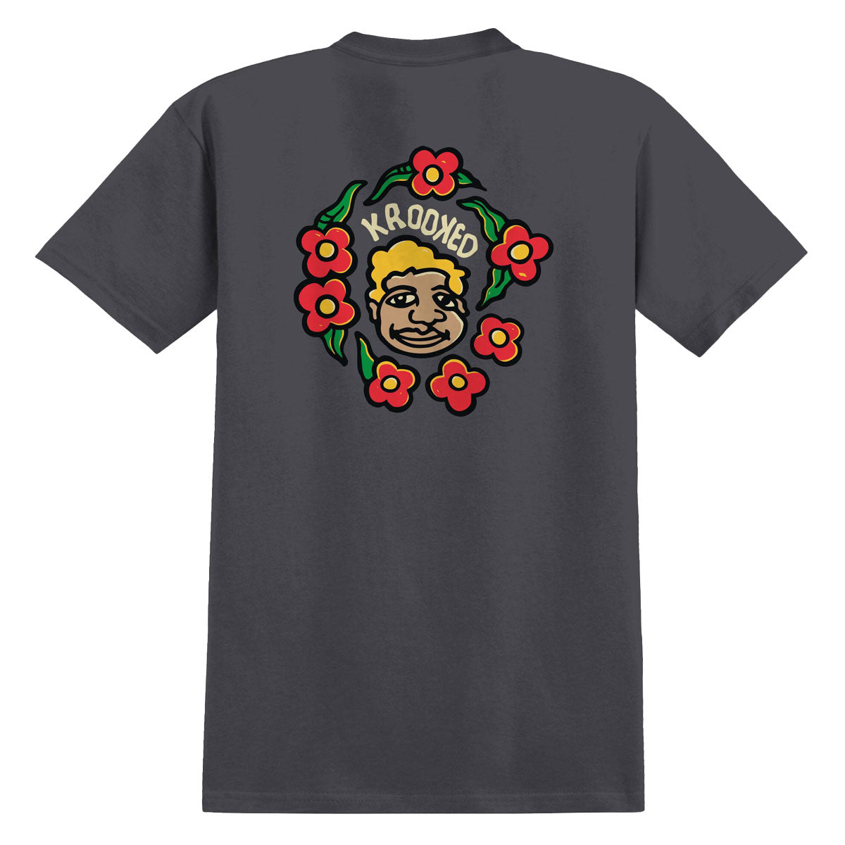 Krooked Krooked Mg T-Shirt - Charcoal image 1