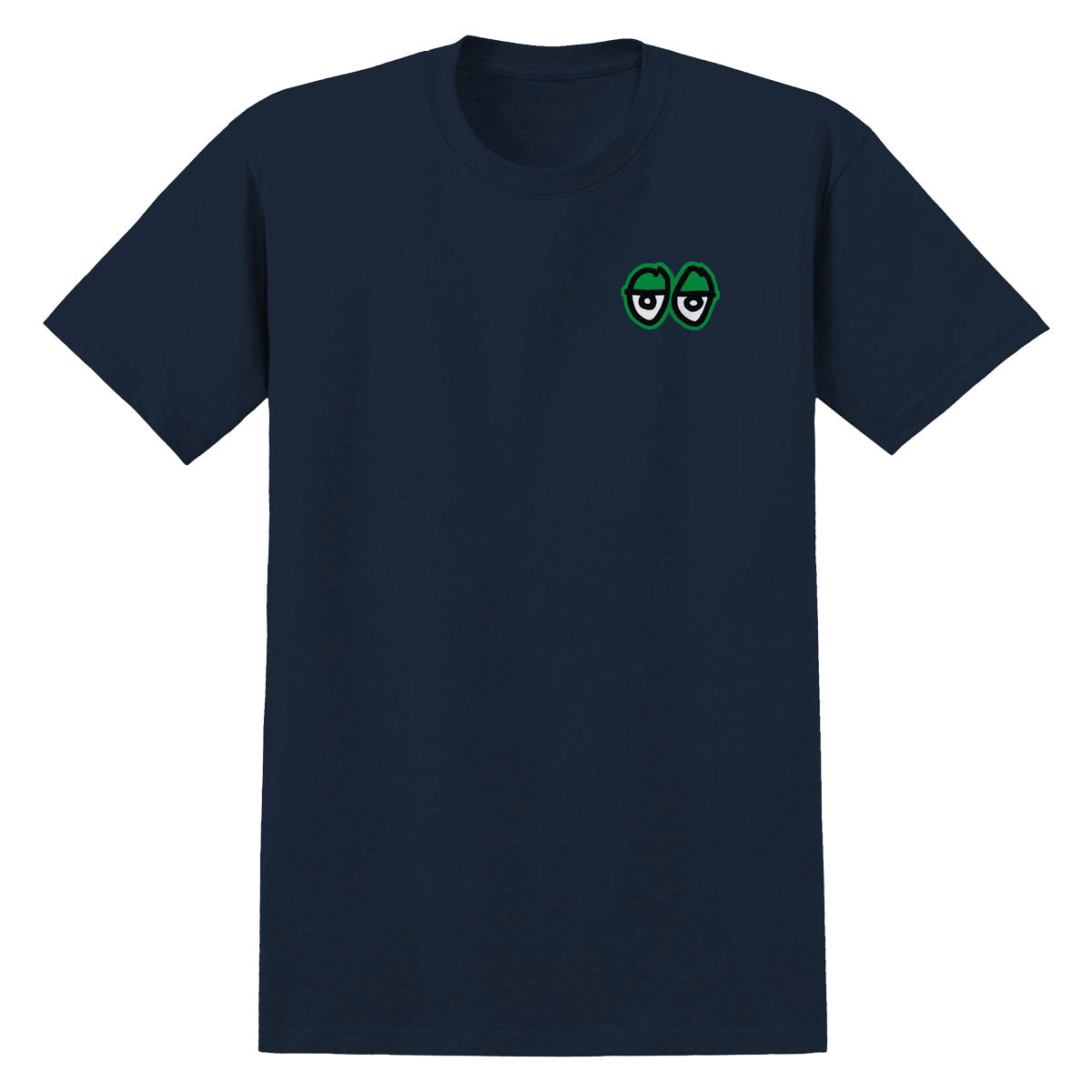 Krooked Strait Eyes T-Shirt - True Navy/Green/Black image 1