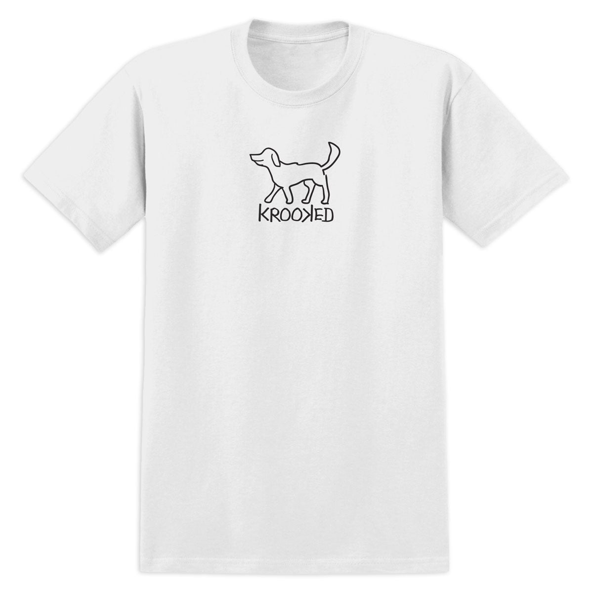 Krooked El Perro T-Shirt - White/Black image 1