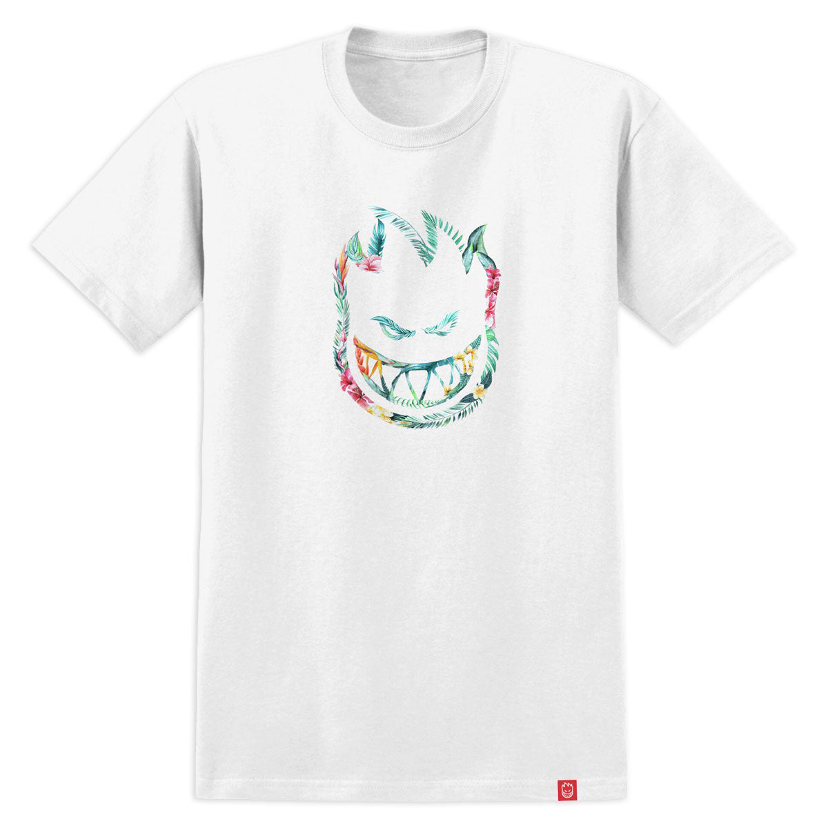 Spitfire Floral Bighead T-Shirt - White/Multi Color image 1