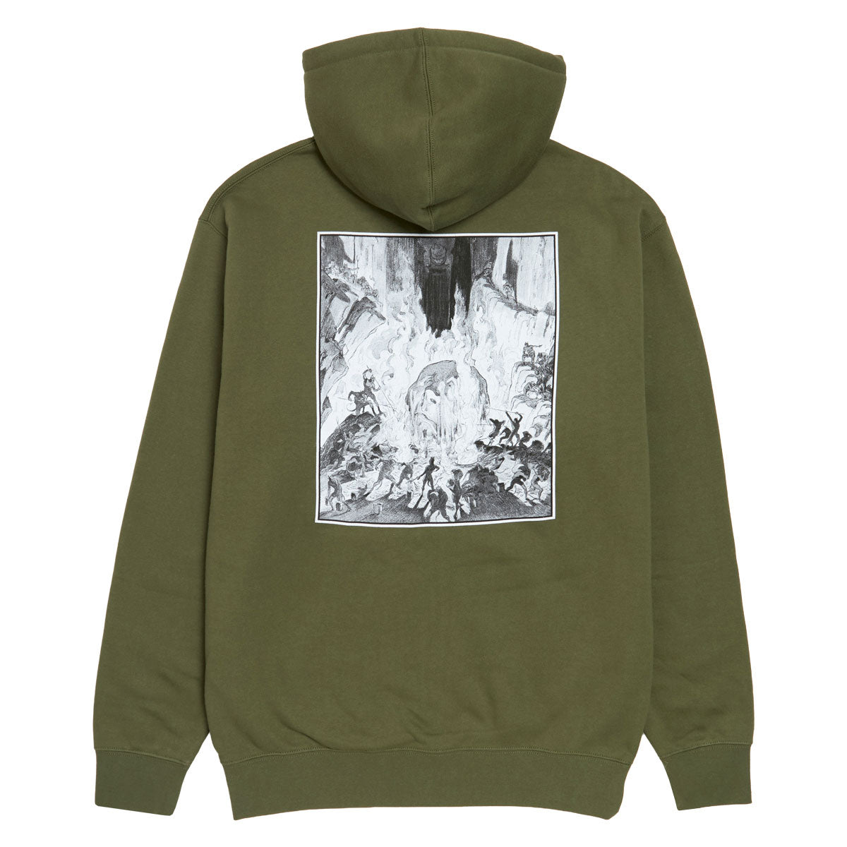Spitfire Inferno K.T.U.L. Zip Up Hoodie - Army/Black/White image 1