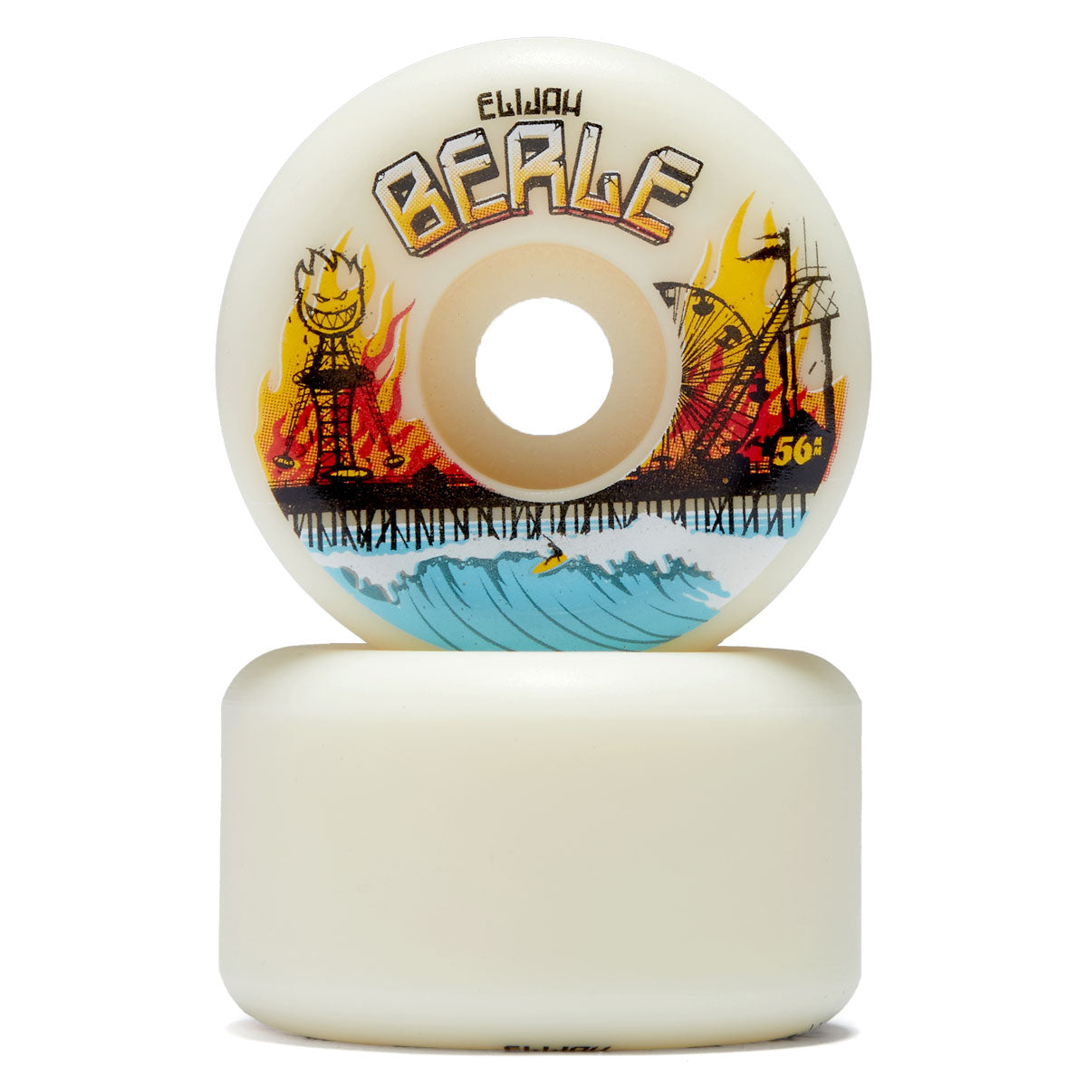 Spitfire F4 99d OG Classic Elijah Berle Heatwave Skateboard Wheels - Natural - 56mm image 2