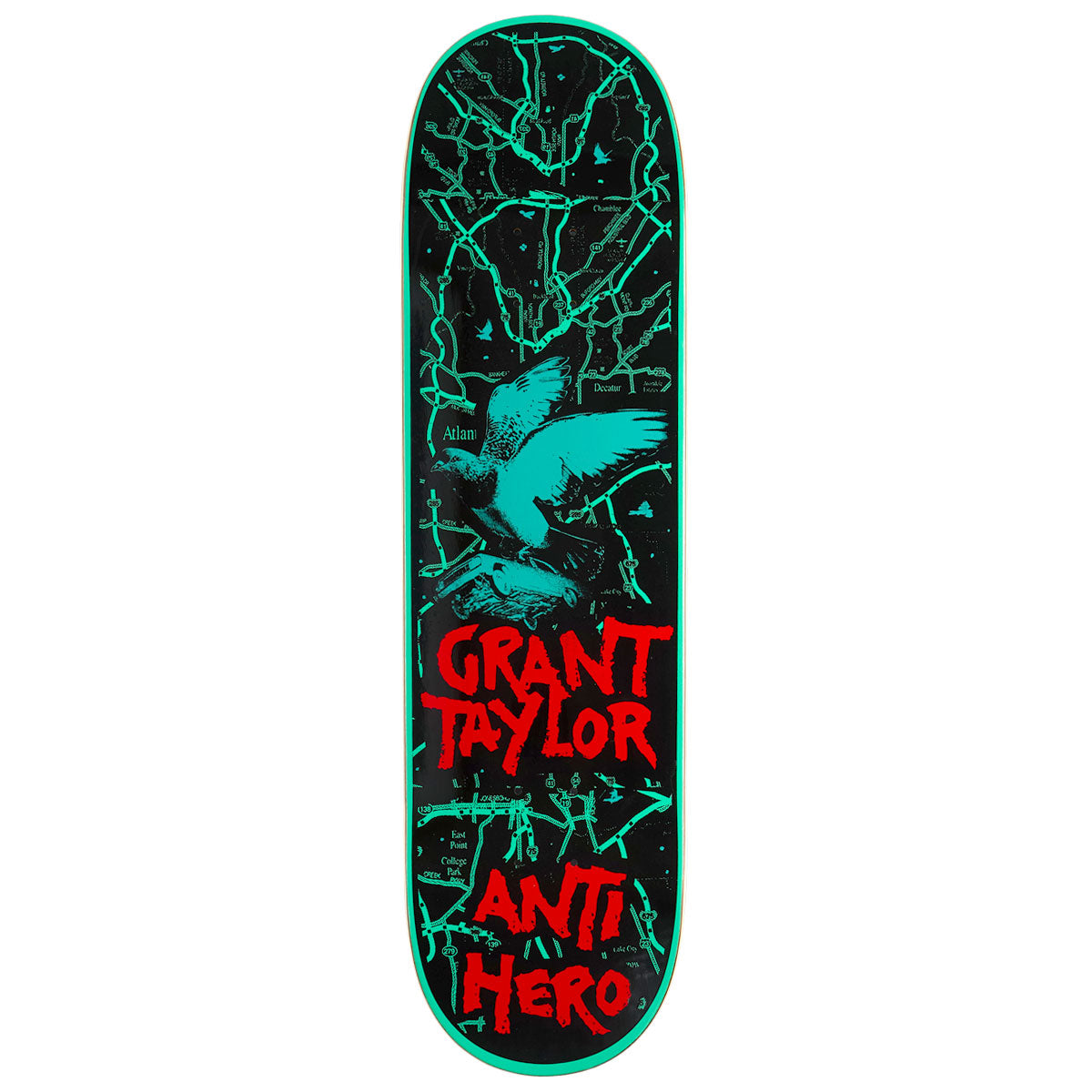 Anti-Hero Grant Repossessed LG Skateboard Deck - Green - 8.50
