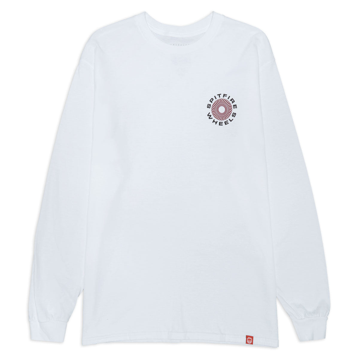 Spitfire Classic '87 Swirl Fade Fill Long Sleeve T-Shirt - White/Red/Black image 2