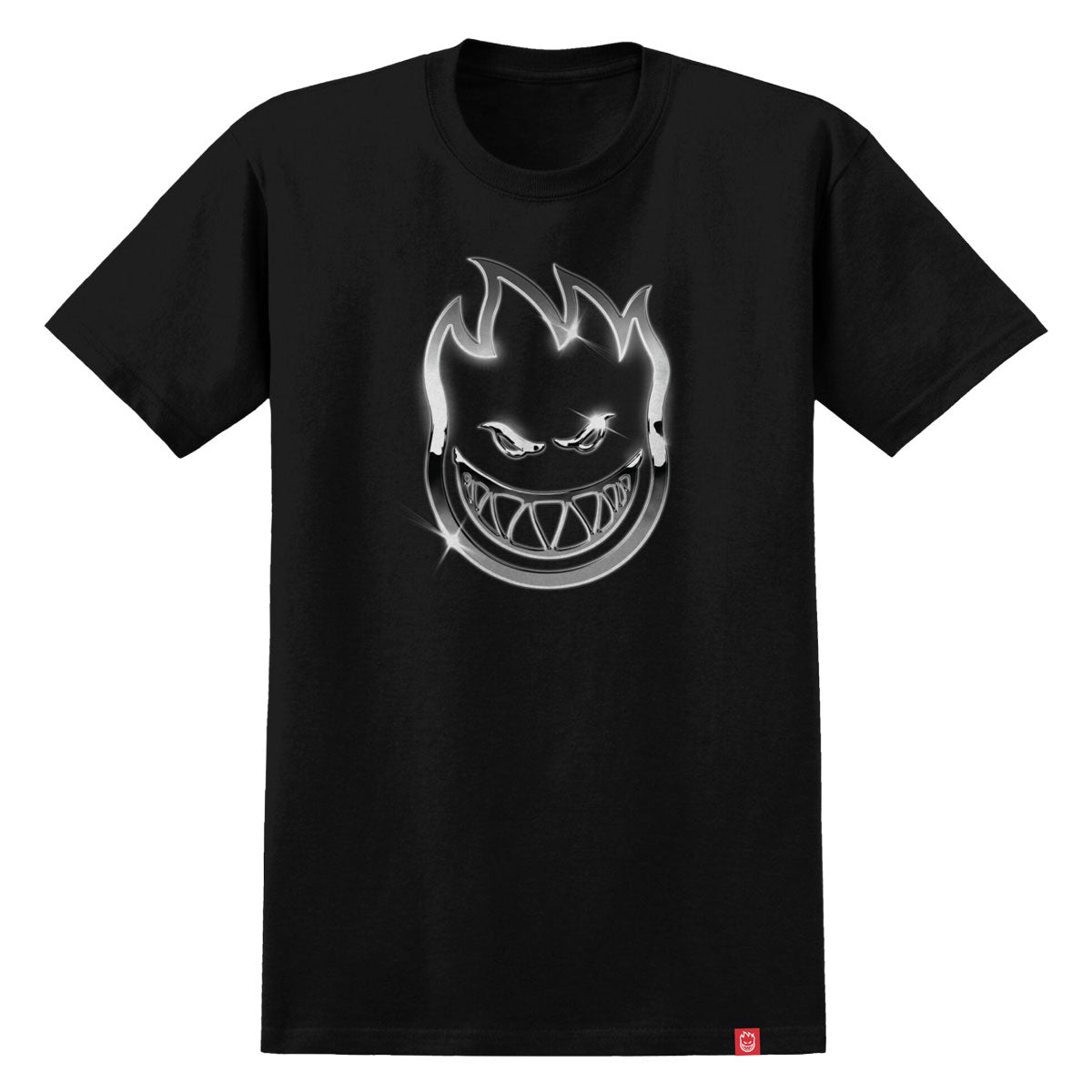 Spitfire Chrome Bighead T-Shirt - Black/Multi image 1