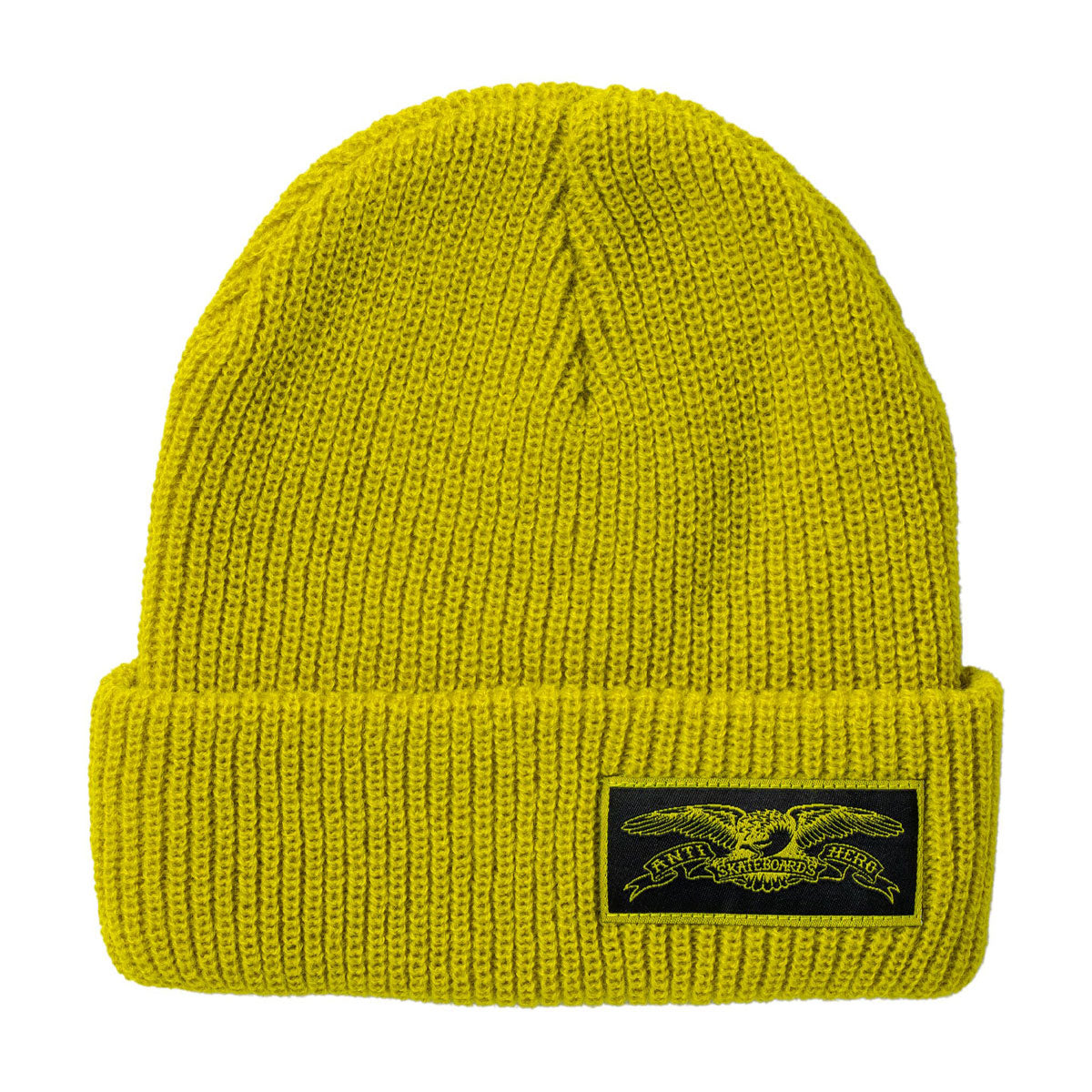 Anti-Hero Stock Eagle Label Beanie - Yellow/Black image 1