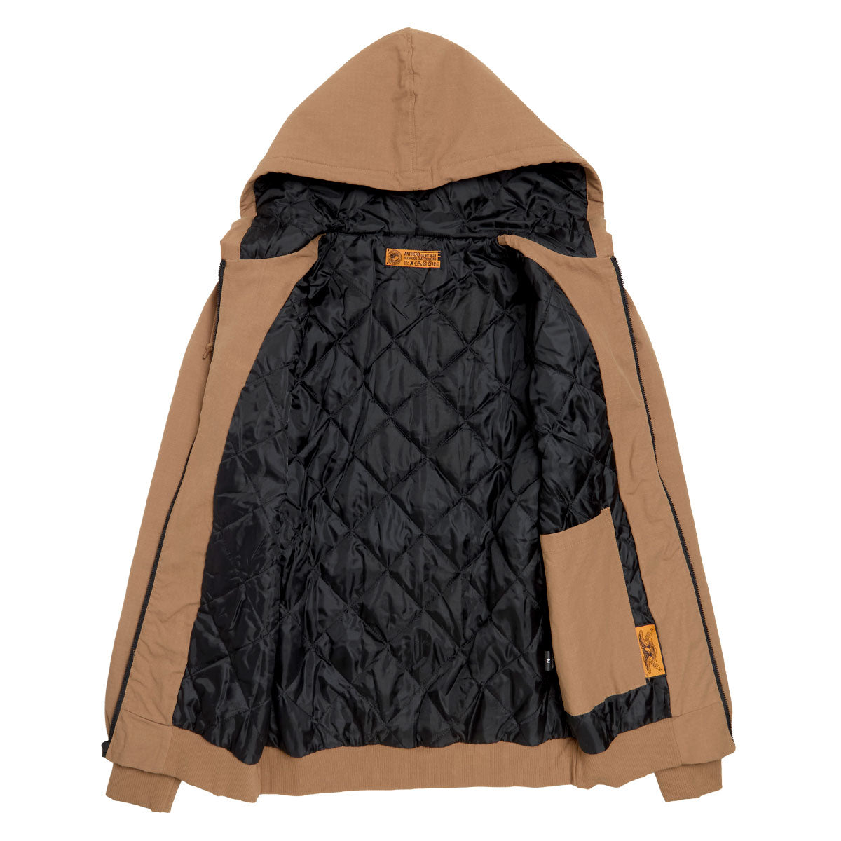 Anti-Hero Basic Eagle Ripstop Hooded Jacket - Brown image 3