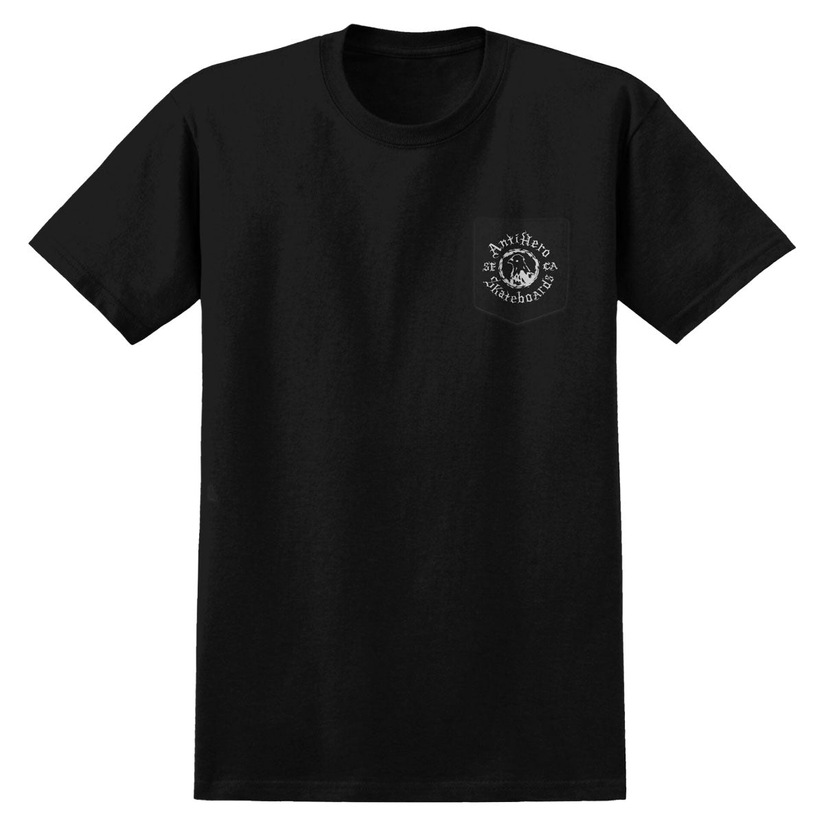 Anti-Hero Pigeon Motion Pocket T-Shirt - Black/White image 2