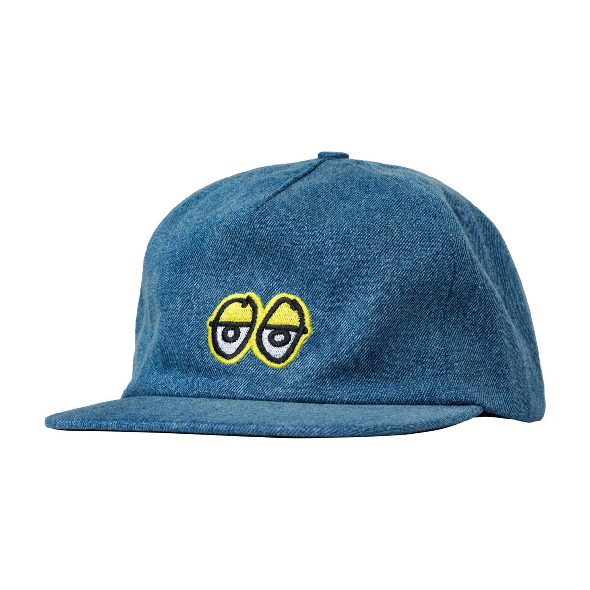 Krooked Eyes Hat - Washed Denim/Yellow image 1