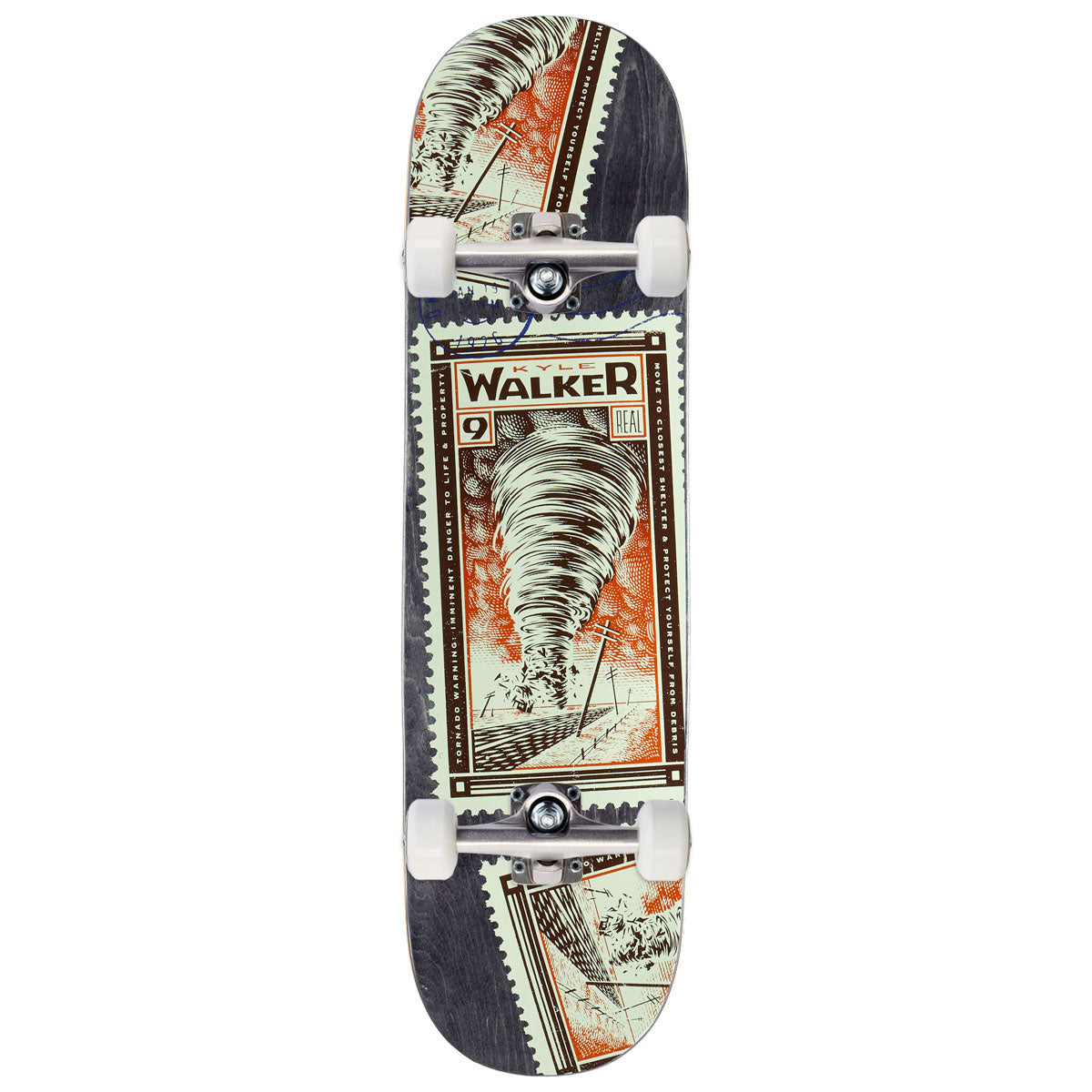 Real Kyle Air Mail Full Se Skateboard Complete - 8.50