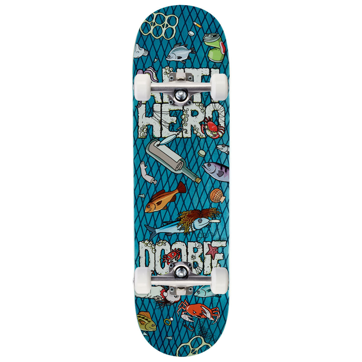 Anti-Hero Doobie Catch Of The Day Skateboard Complete - Sea Blue - 8.75