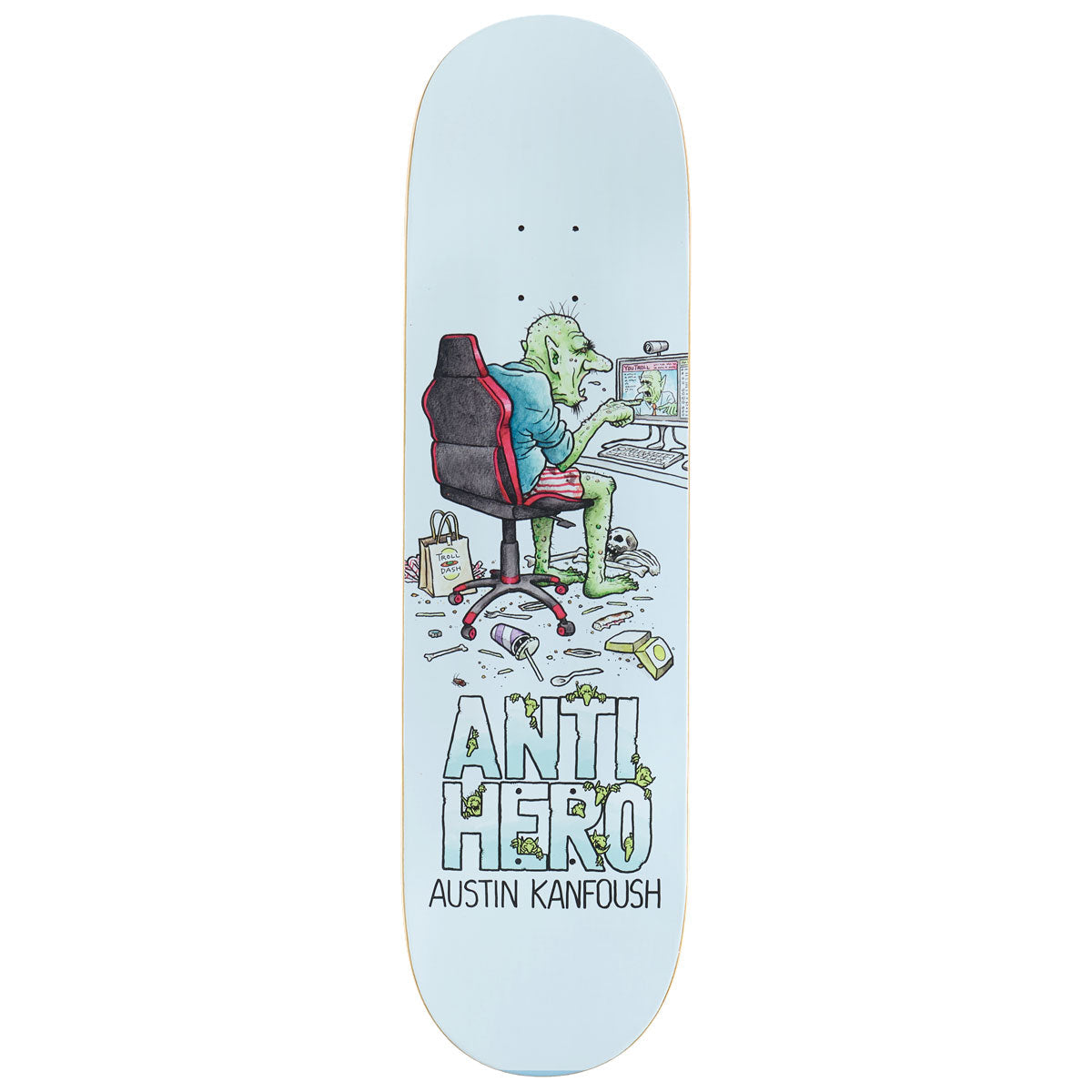 Anti-Hero Kanfoush Trolls Skateboard Deck - 8.62