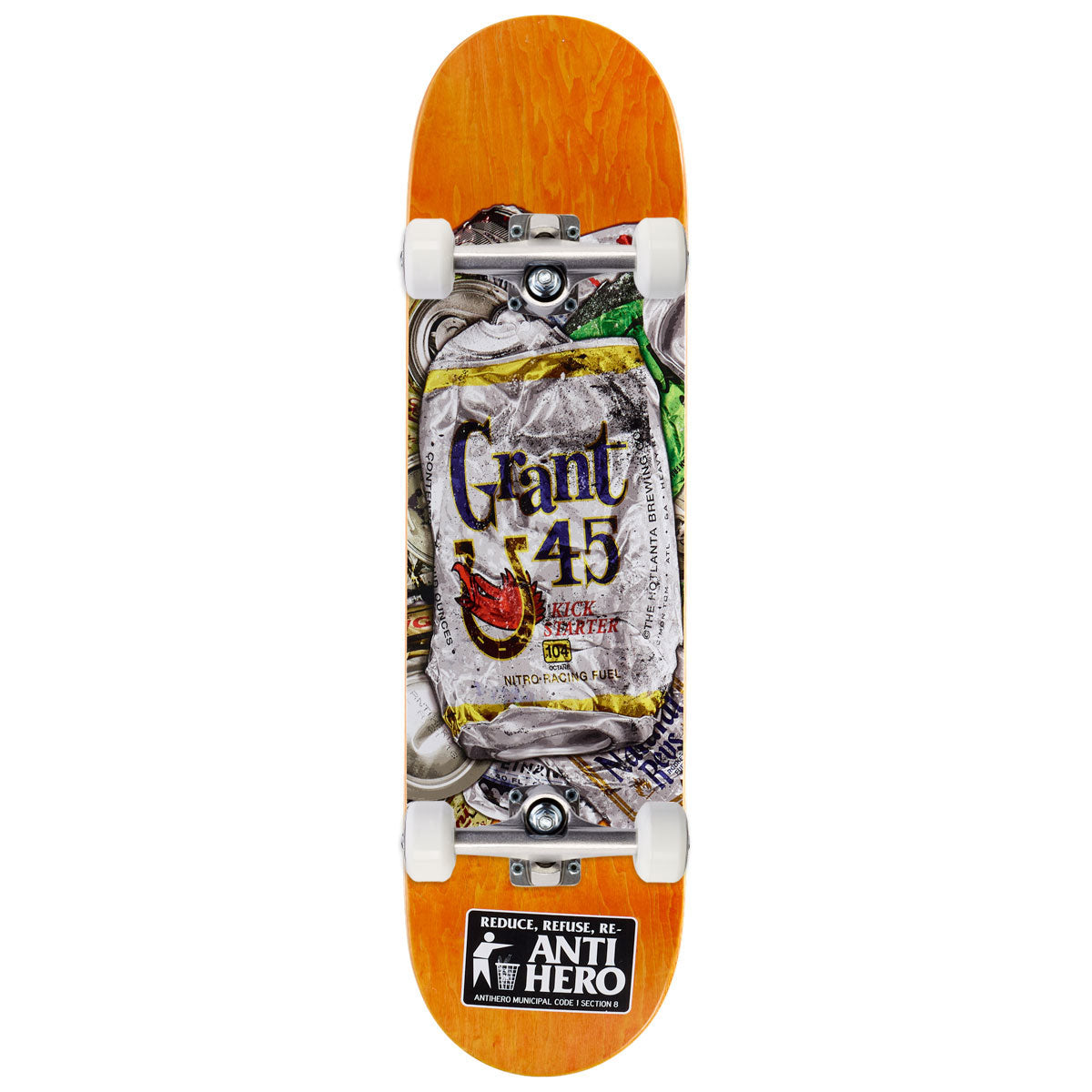 Anti-Hero Grant Refuse Skateboard Complete - 8.40