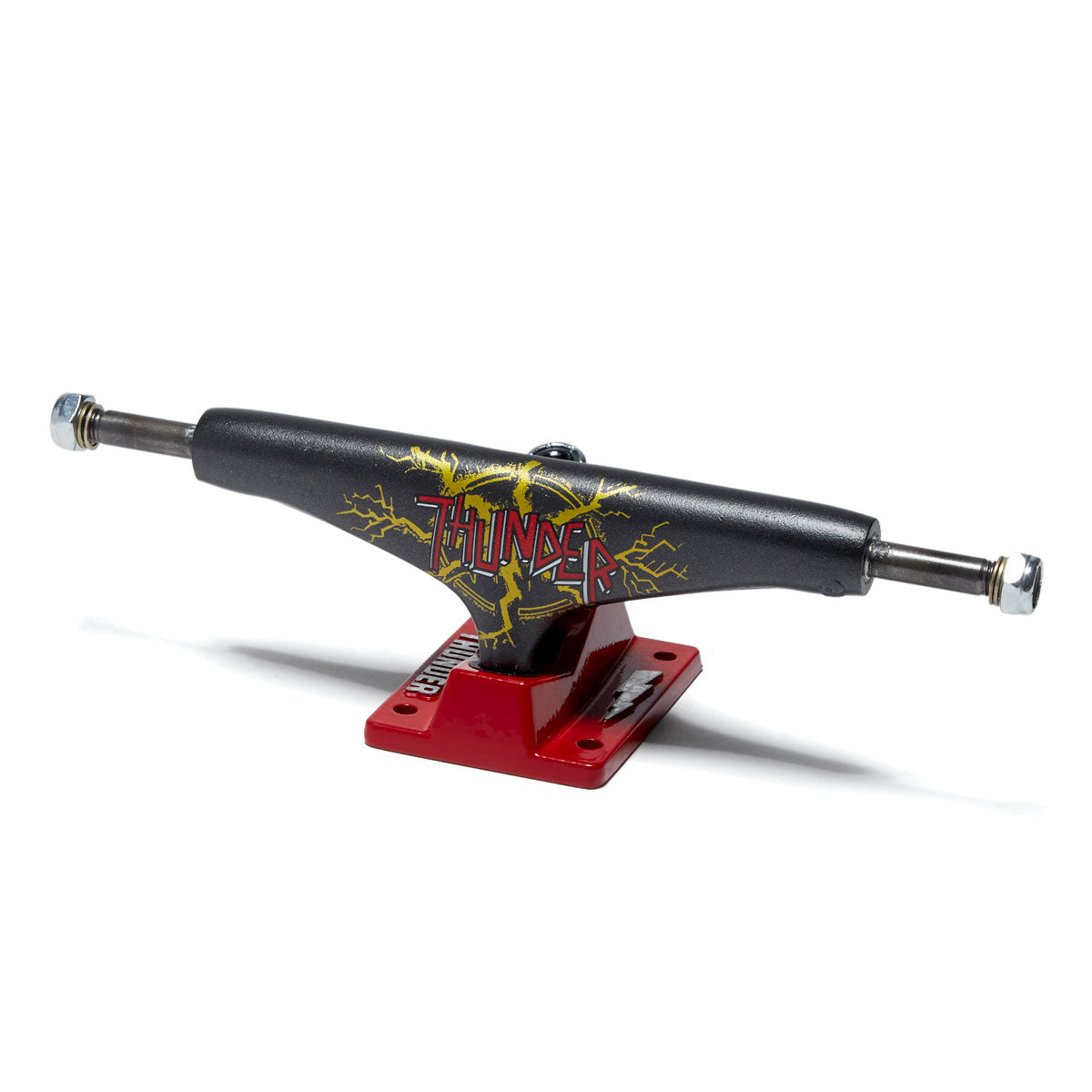 Thunder No Mercy Team Edition Skateboard Trucks - Grey/Red - 149mm image 1