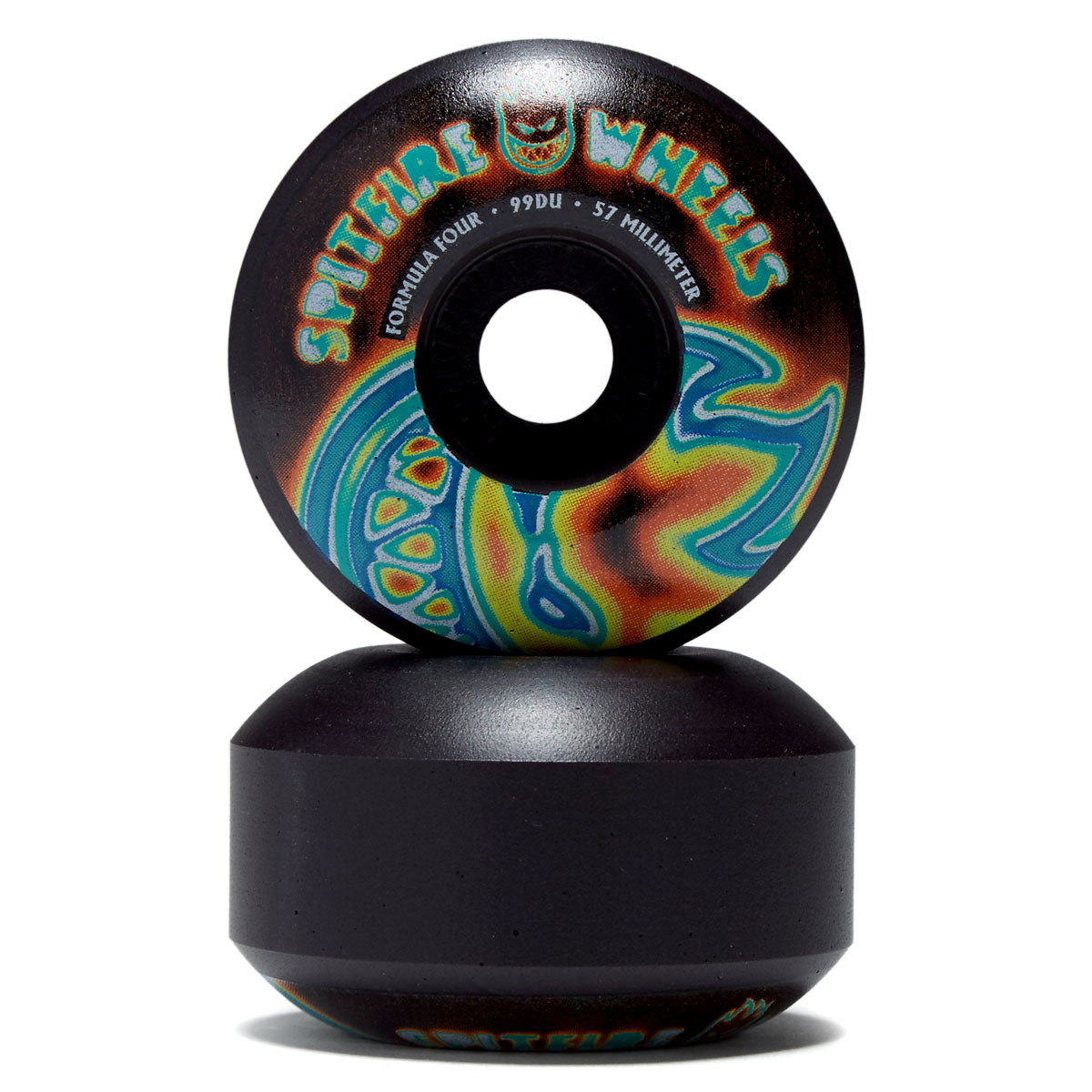 Spitfire F4 99 Radiocative Bighead Skateboard Wheels - Black - 57mm image 2