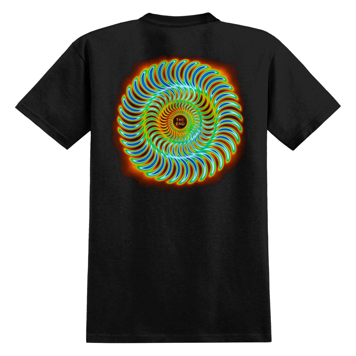 Spitfire Radioactive Classic Swirl T-Shirt - Black image 1