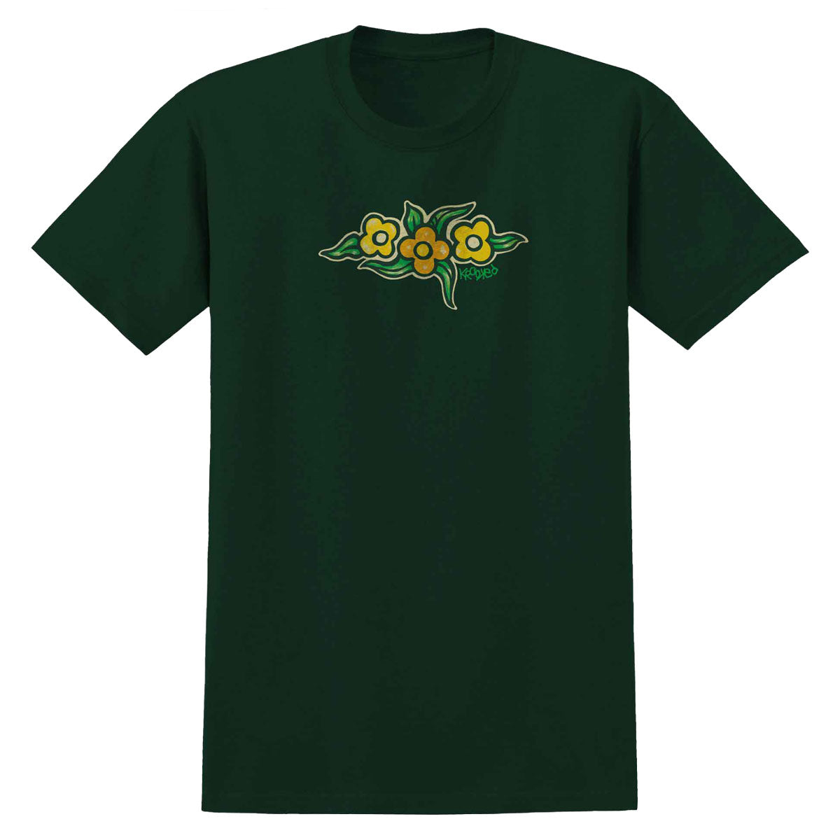 Krooked Flowers T-Shirt - Forest image 1