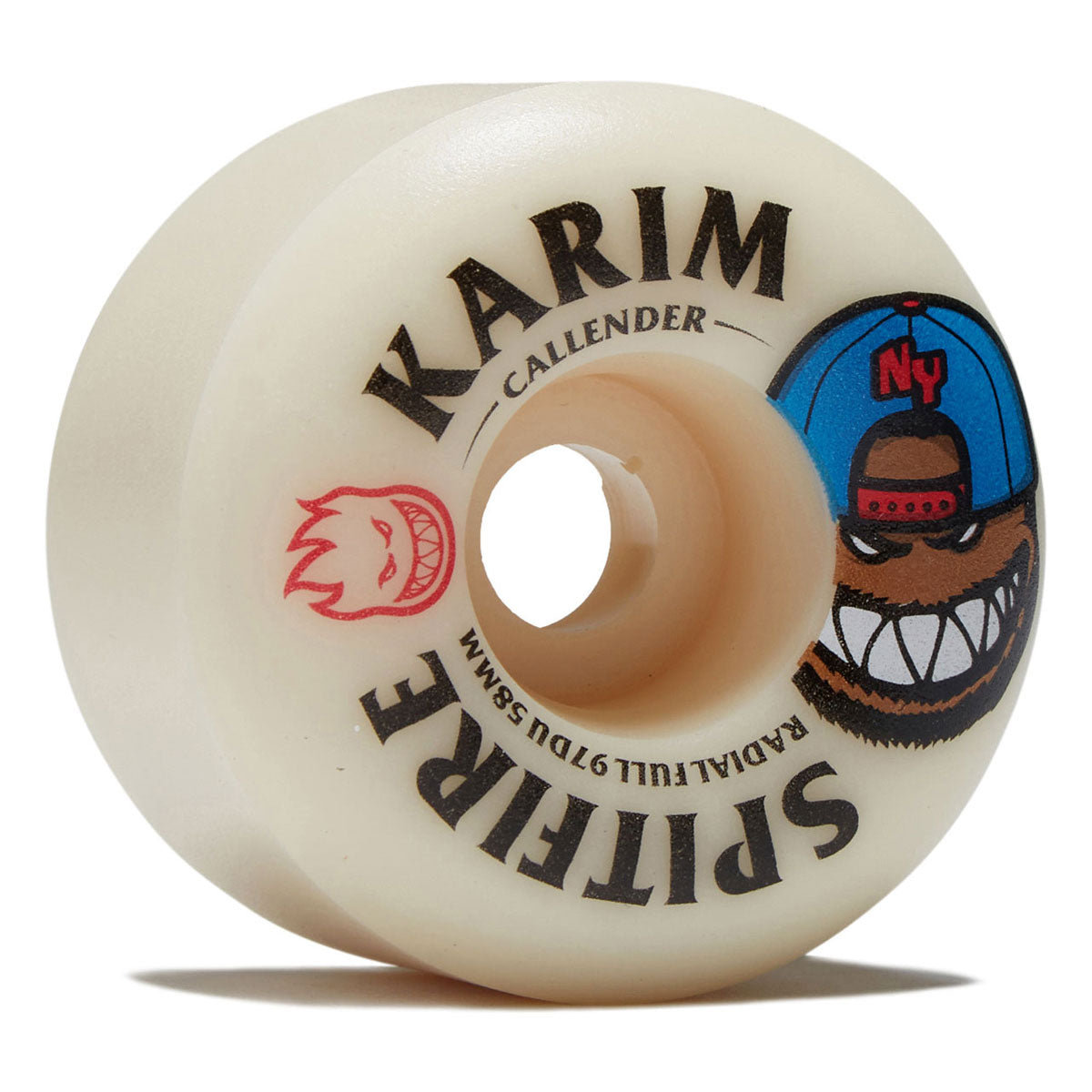 Spitfire F4 97d Karim Callender Burn Squad Radial Full Skateboard Wheels - Natural - 58mm image 1