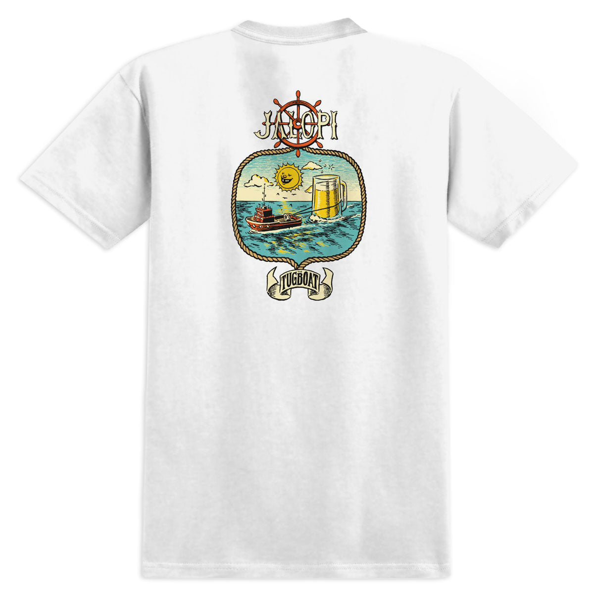 Anti-Hero Jalopi Tugboat T-Shirt - White image 1