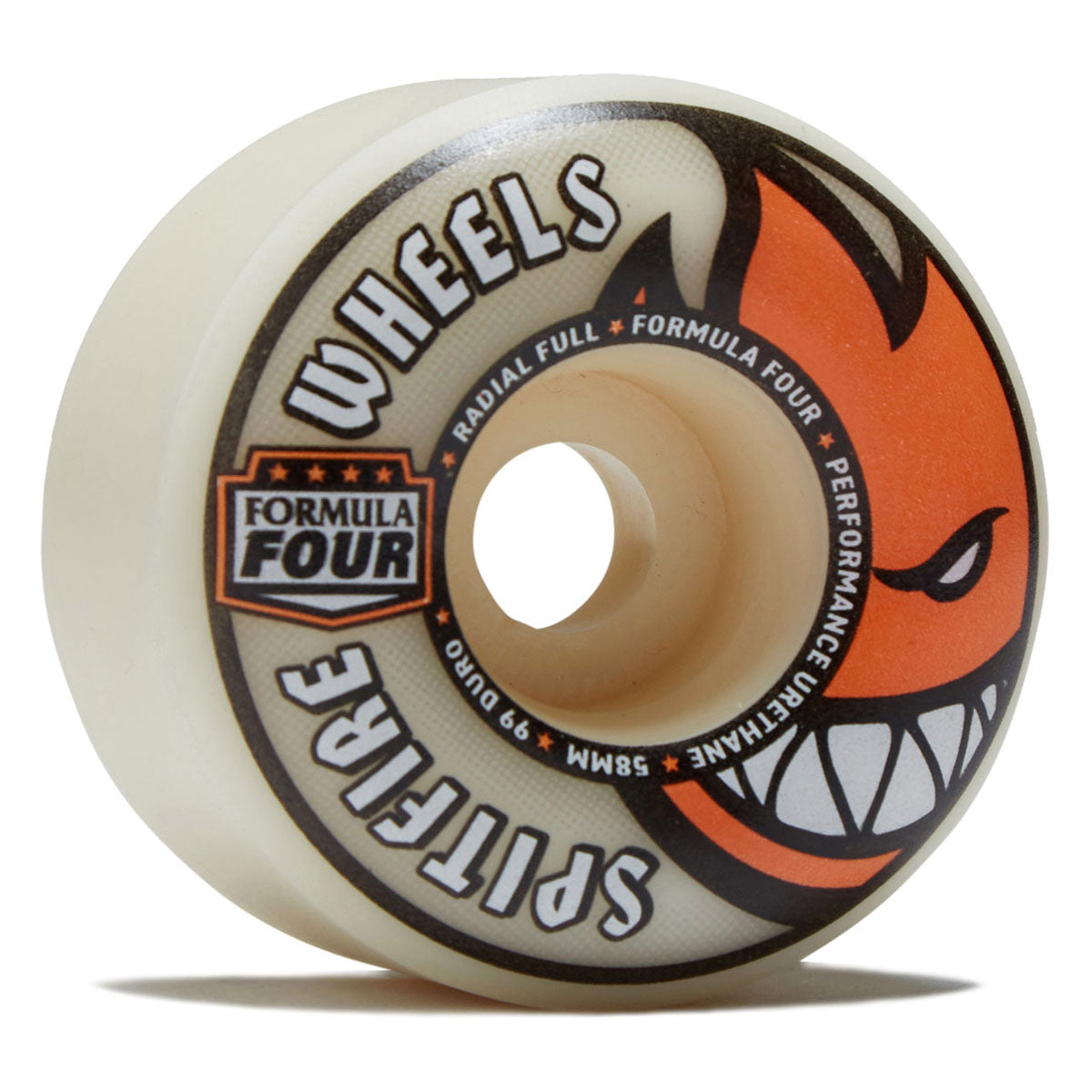 Spitfire F4 99d Radial Full Skateboard Wheels - Natural - 58mm image 1