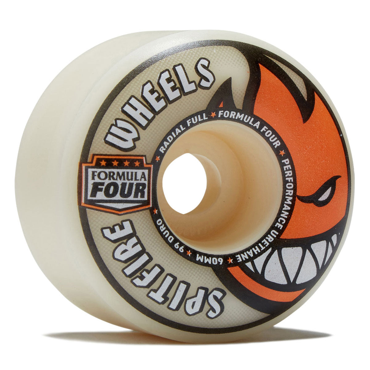 Spitfire F4 99d Radial Full Skateboard Wheels - Natural - 60mm image 1