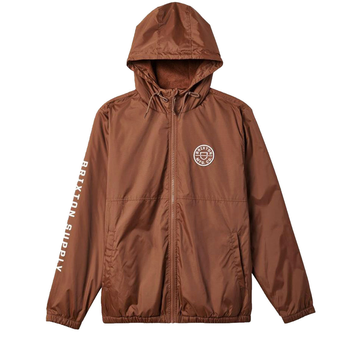 Brixton Claxton Crest Lined Hooded Jacket - Bison image 1