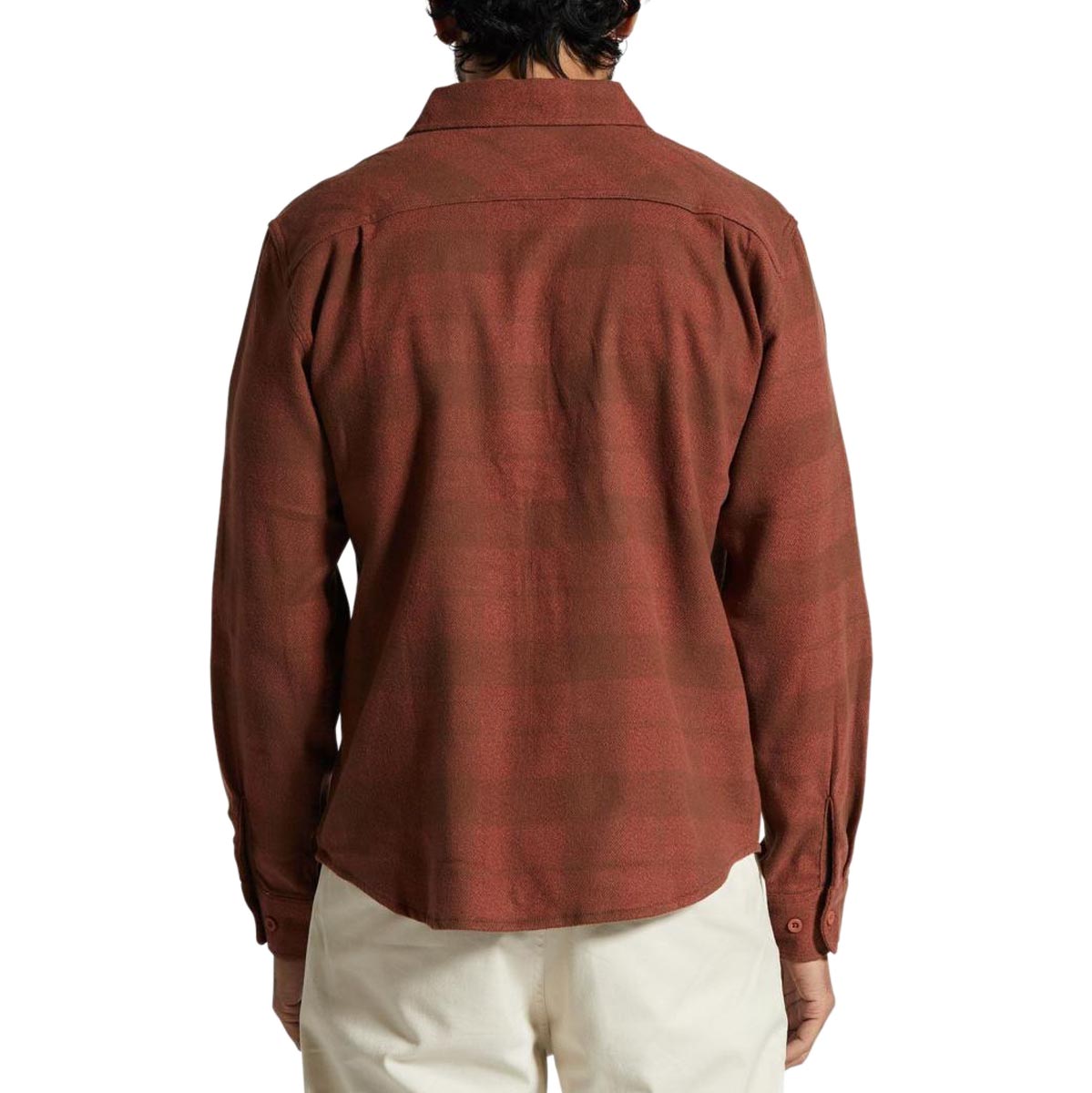 Brixton Bowery Stretch Water Resistant Flannel Shirt - Sepia/Terracotta image 2