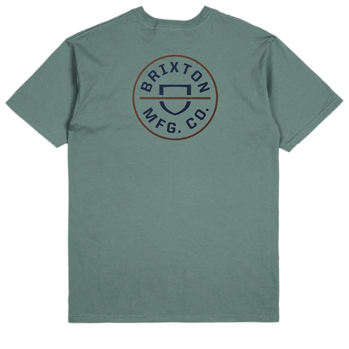 Brixton Crest II T-Shirt - Chinois Green/Washed Navy/Sepi image 1