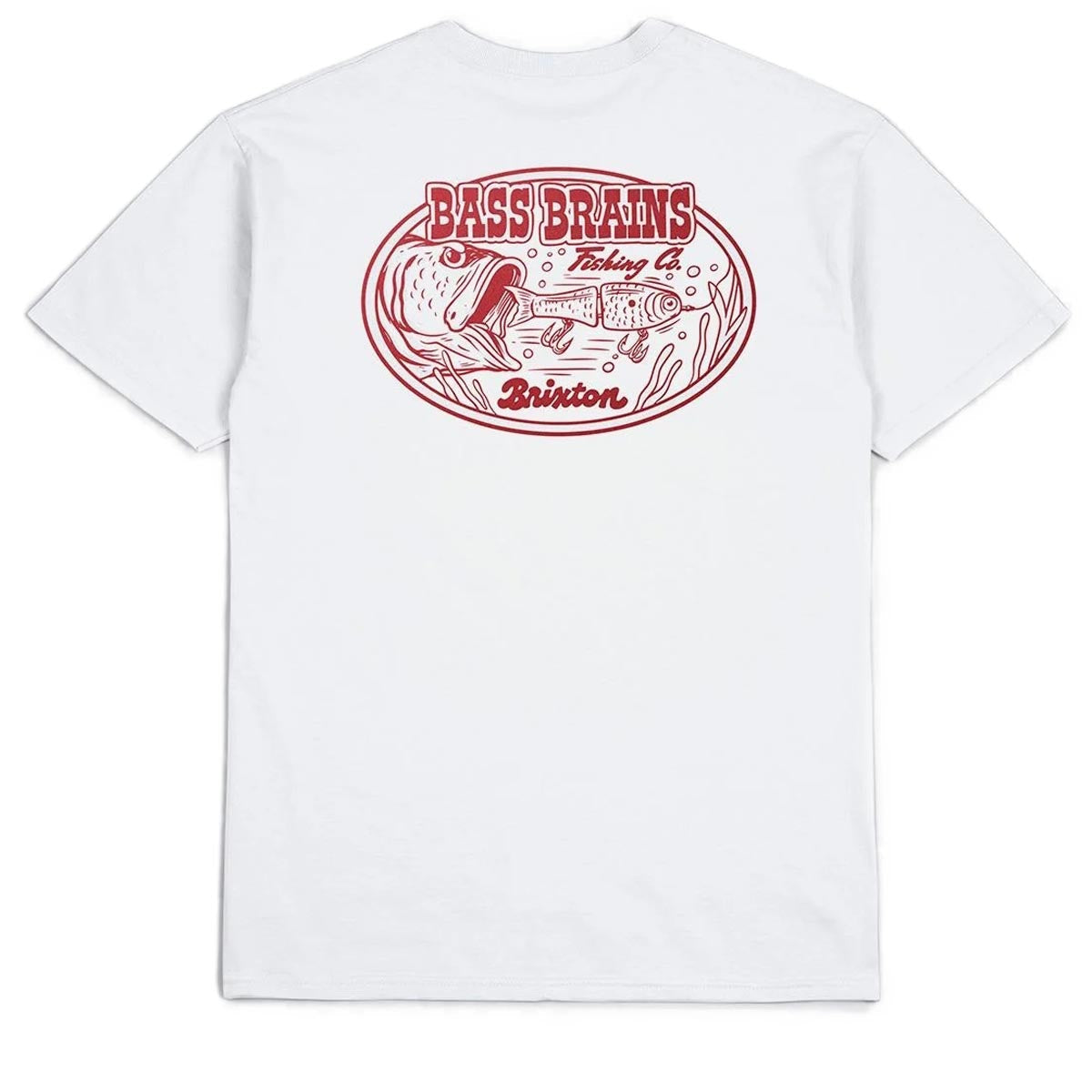 Brixton Bass Brains Swim T-Shirt - White image 1