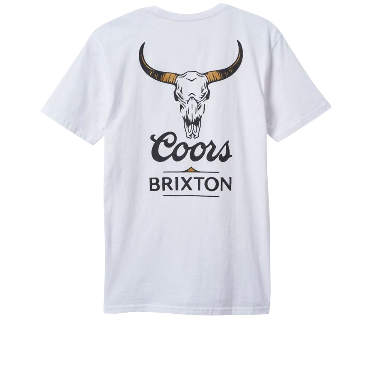 Brixton x Coors Bull T-Shirt - White image 1