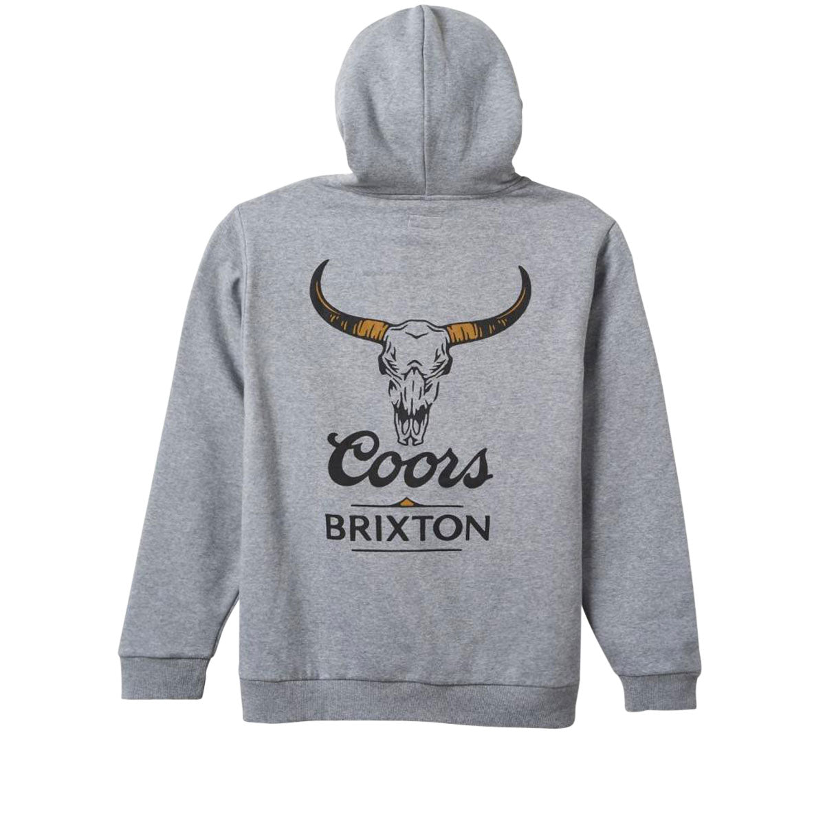 Brixton x Coors Bull Hoodie - Heather Grey image 1