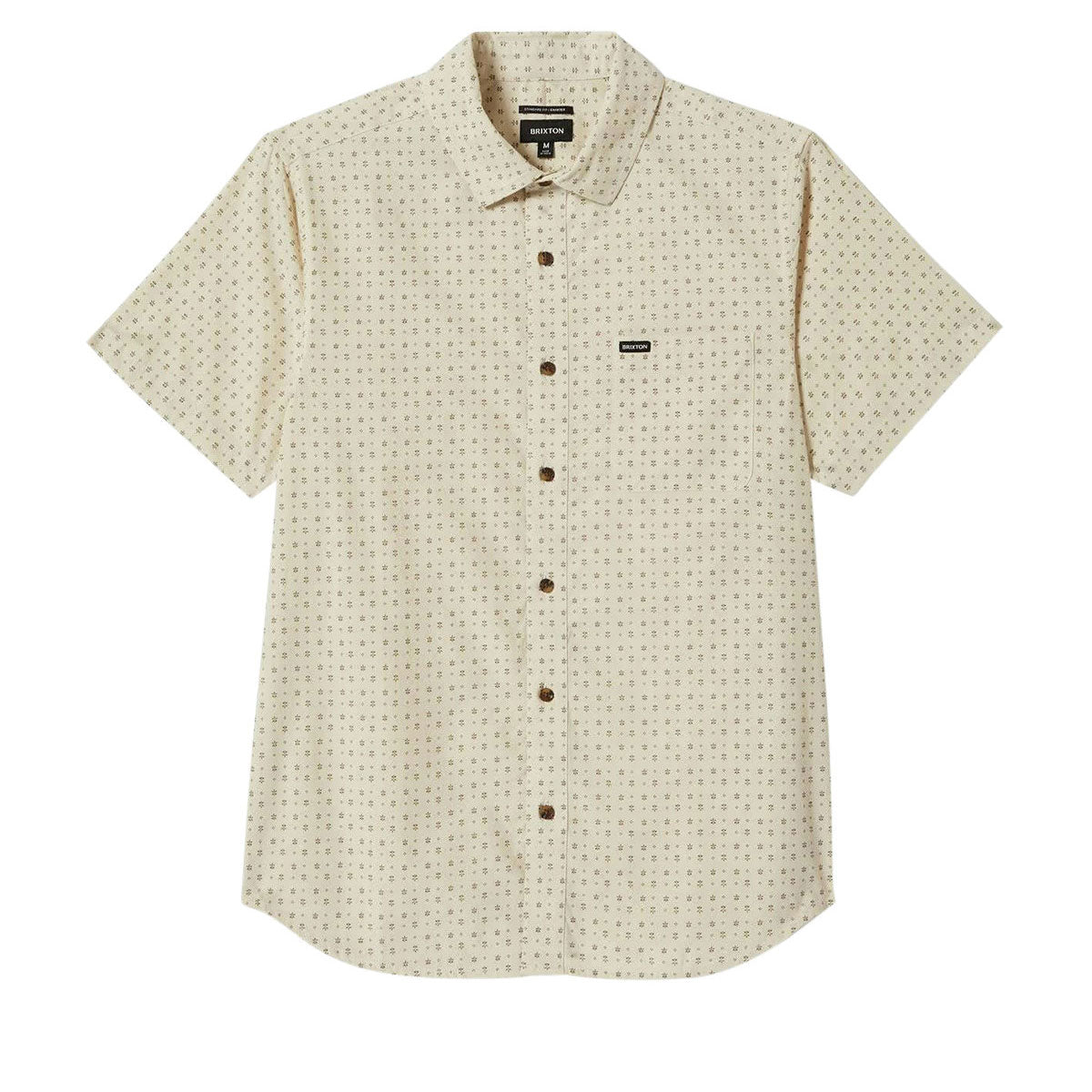Brixton Charter Print Shirt - Off White/Micro Floral image 1