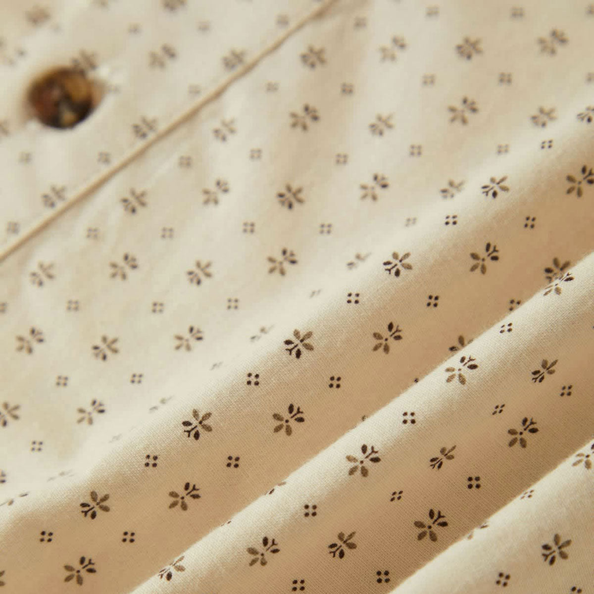 Brixton Charter Print Shirt - Off White/Micro Floral image 5