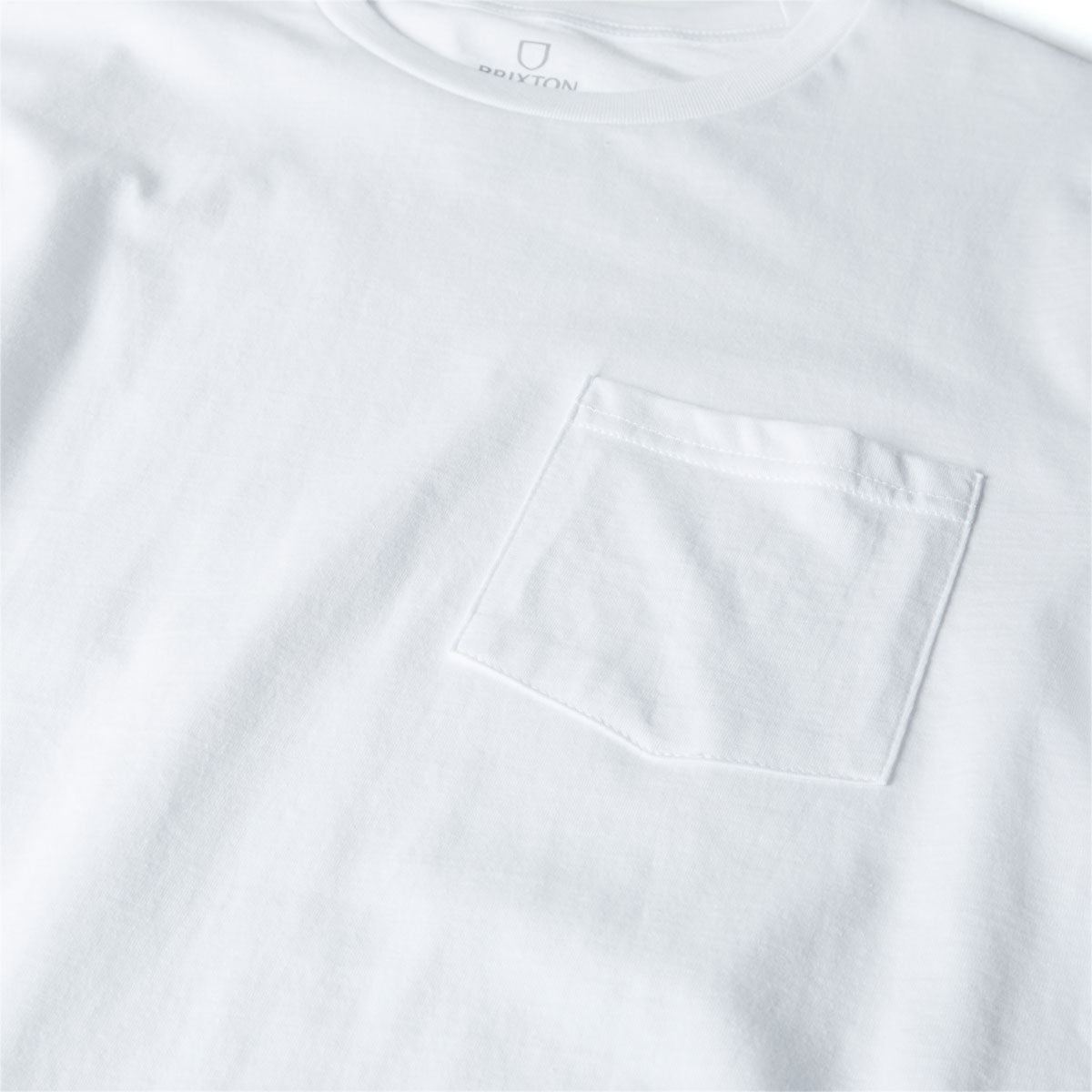Brixton Premium Cotton Pocket T-Shirt - White image 3