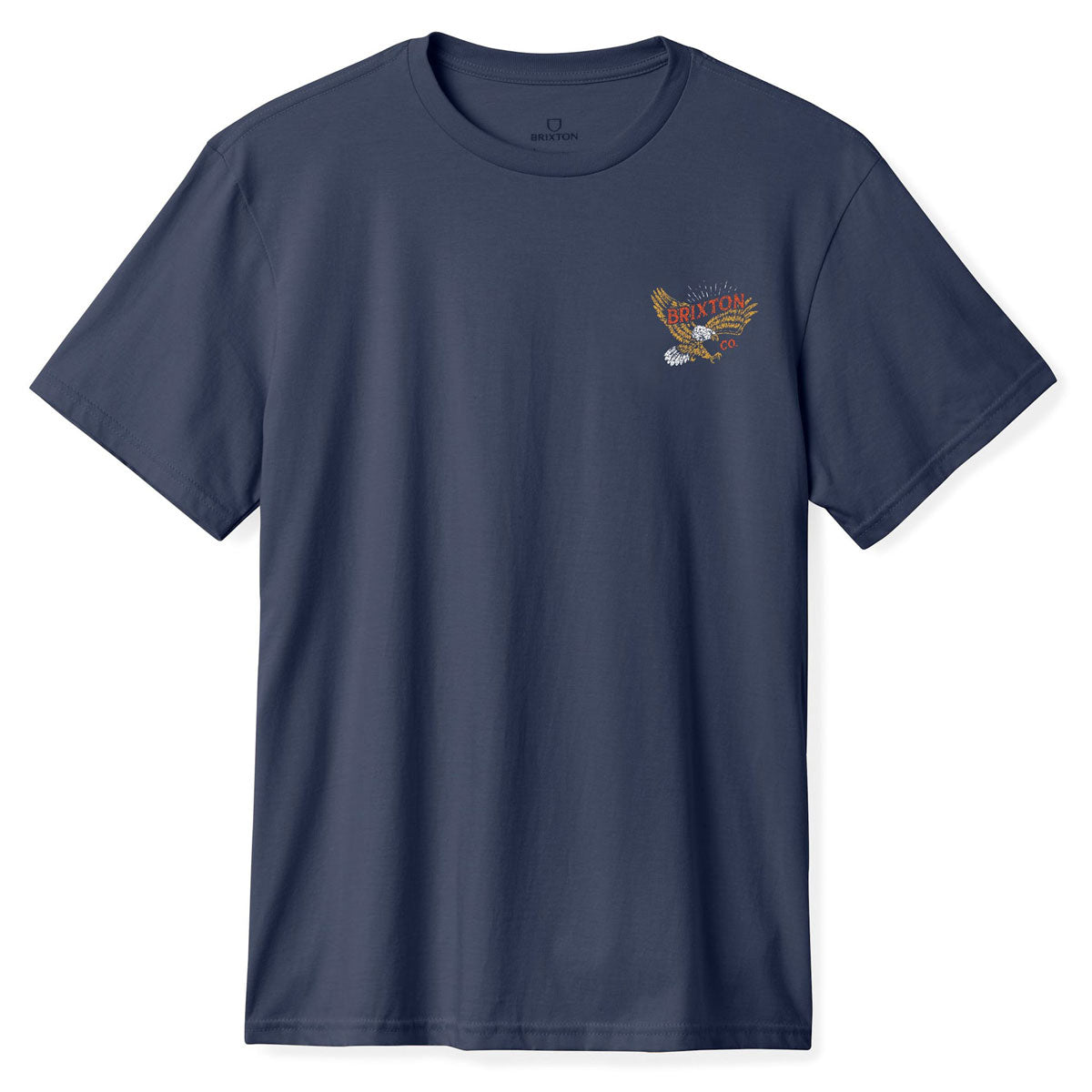 Brixton Keller T-Shirt - Washed Navy Worn Wash image 2