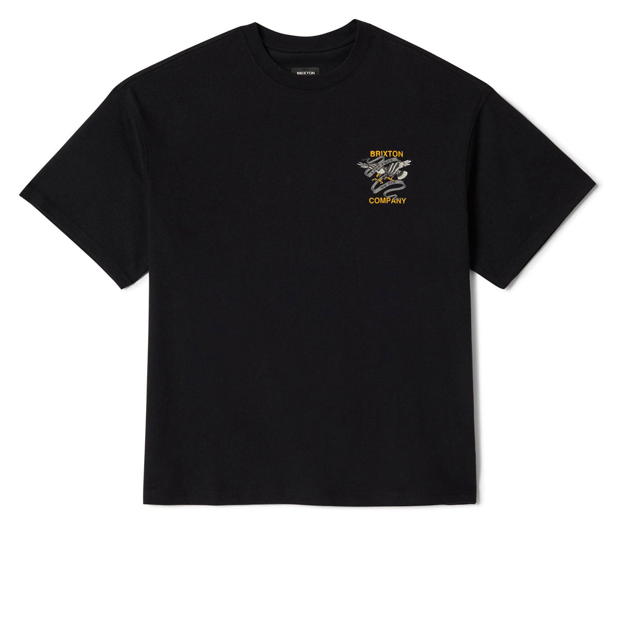 Brixton Live Free Heavyweight Relaxed T-Shirt - Black Classic Wash image 2