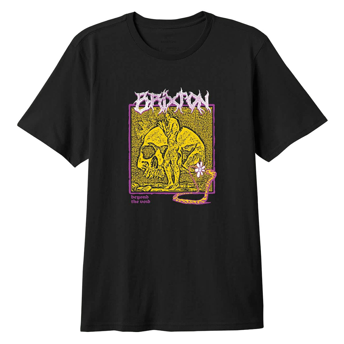 Brixton Void Premium T-Shirt - Black Worn Wash image 1