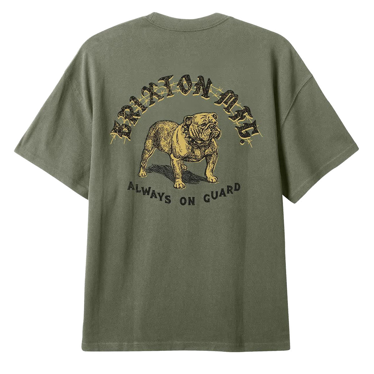 Brixton Bauer Heavyweight Relaxed T-Shirt - Olive Surplus Classic Wash image 1