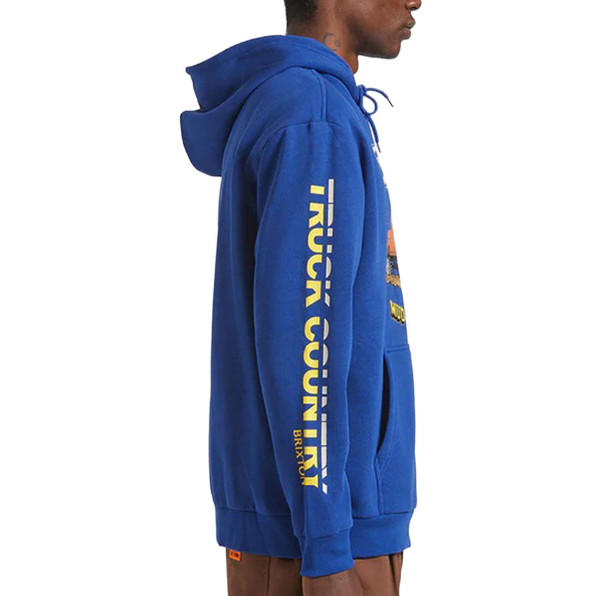 Brixton x Ford Mud Marathon Fleece Hoodie - Ford Blue image 3